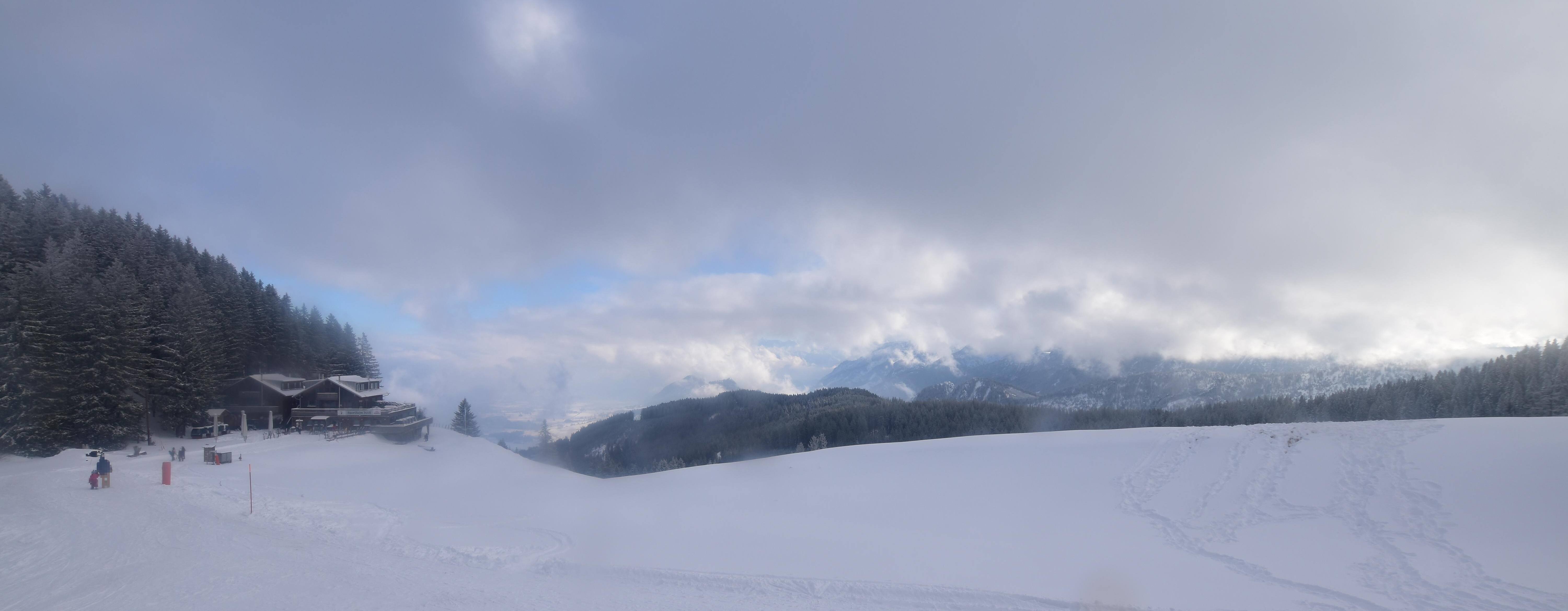 Archiv Foto Webcam Alpspitzbahn Nesselwang: Sportheim Böck