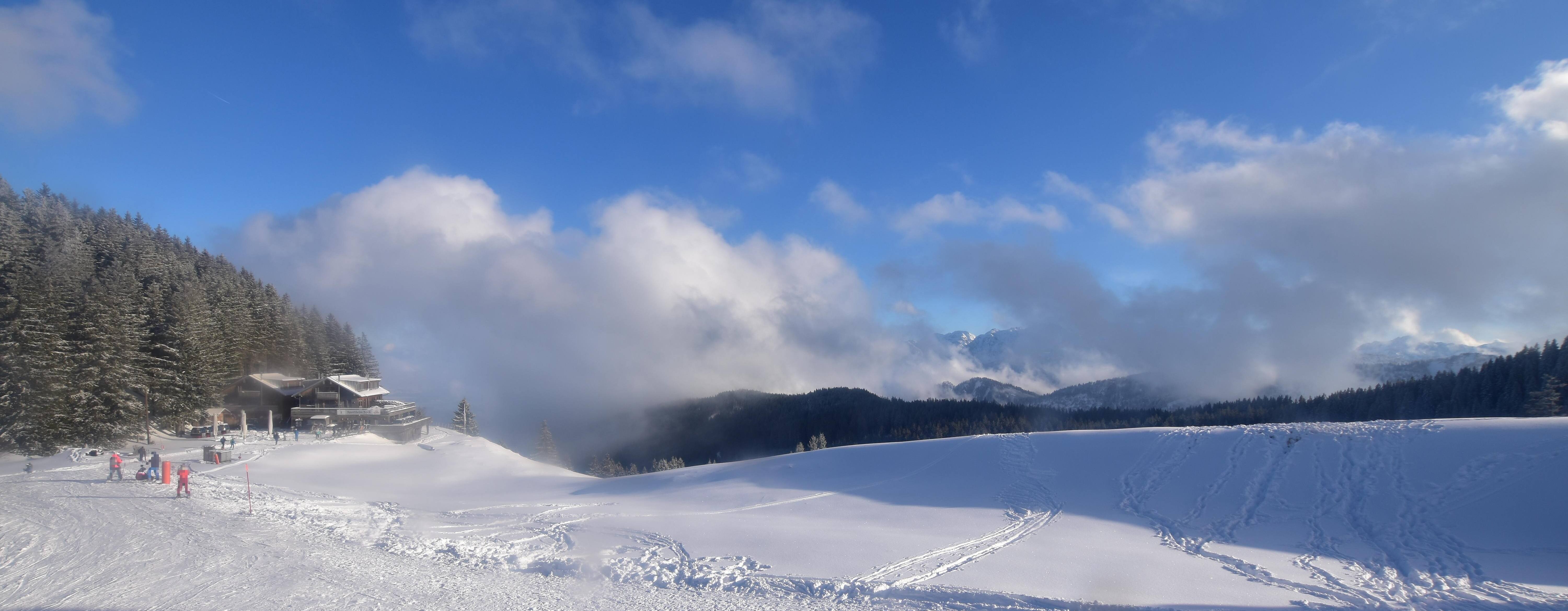 Archiv Foto Webcam Alpspitzbahn Nesselwang: Sportheim Böck