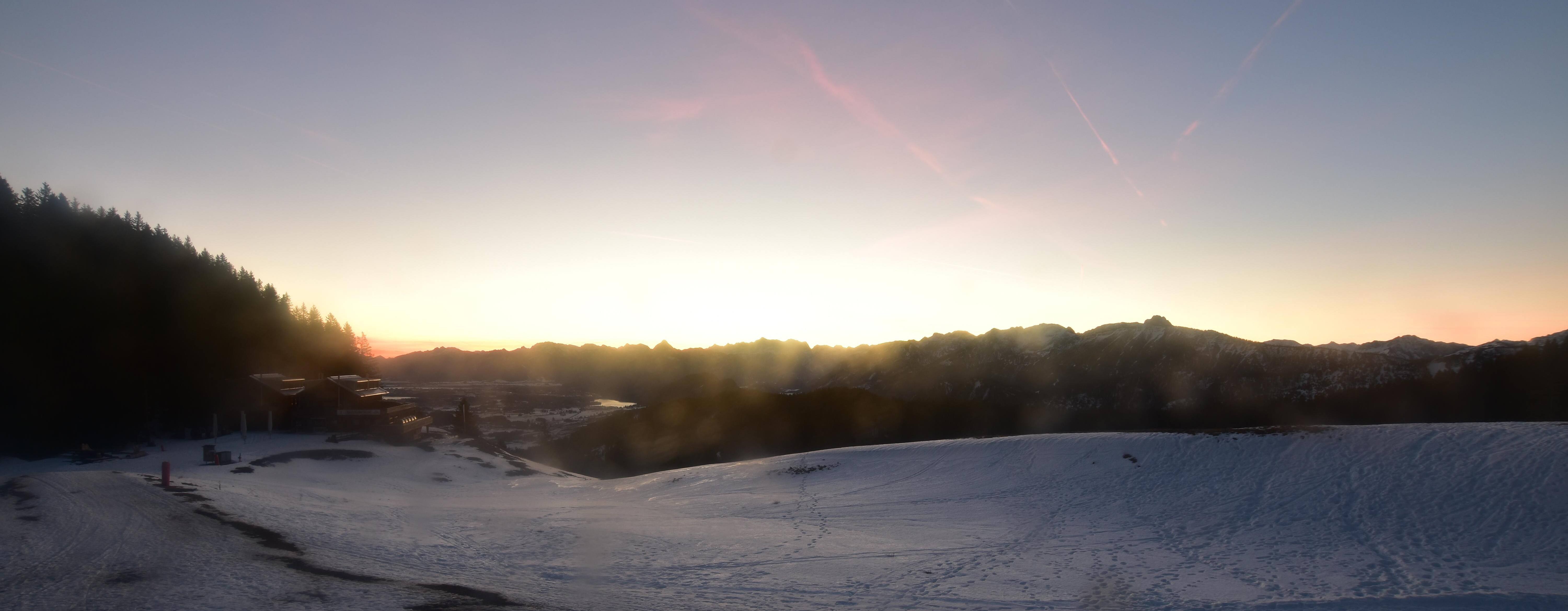 Archiv Foto Webcam Alpspitzbahn Nesselwang: Sportheim Böck