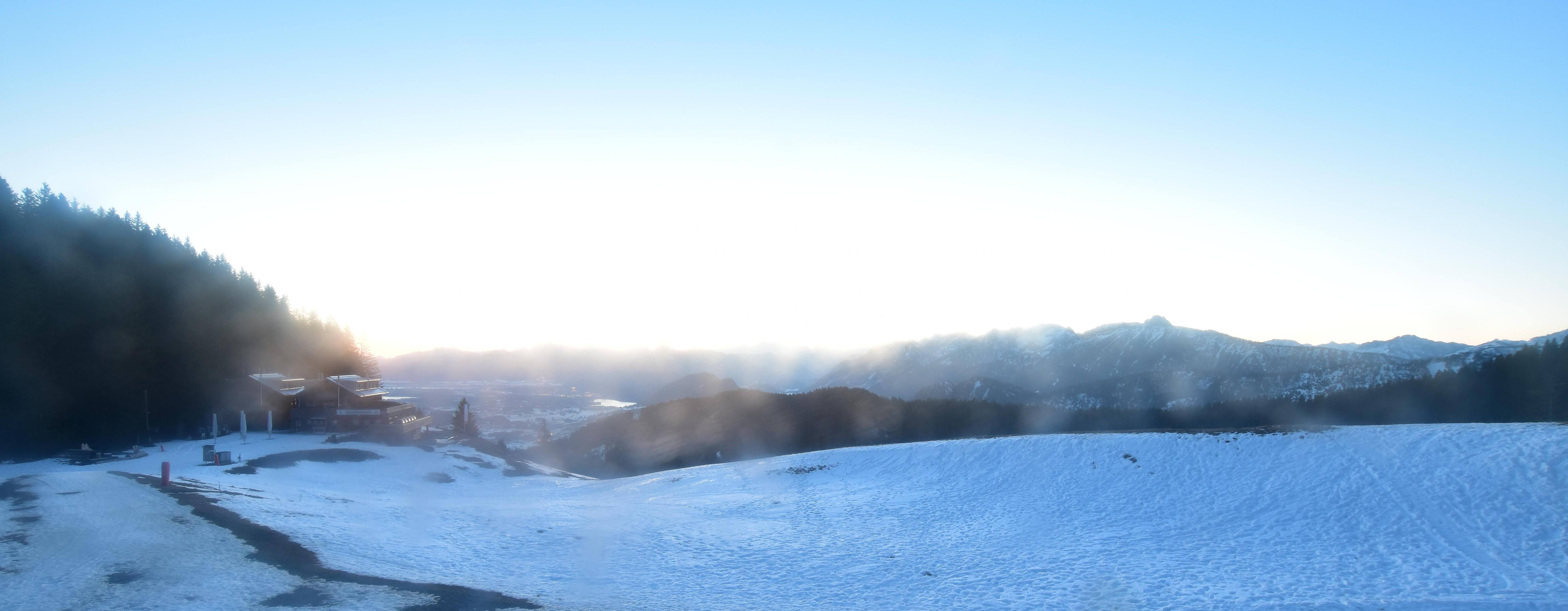 Archiv Foto Webcam Alpspitzbahn Nesselwang: Sportheim Böck