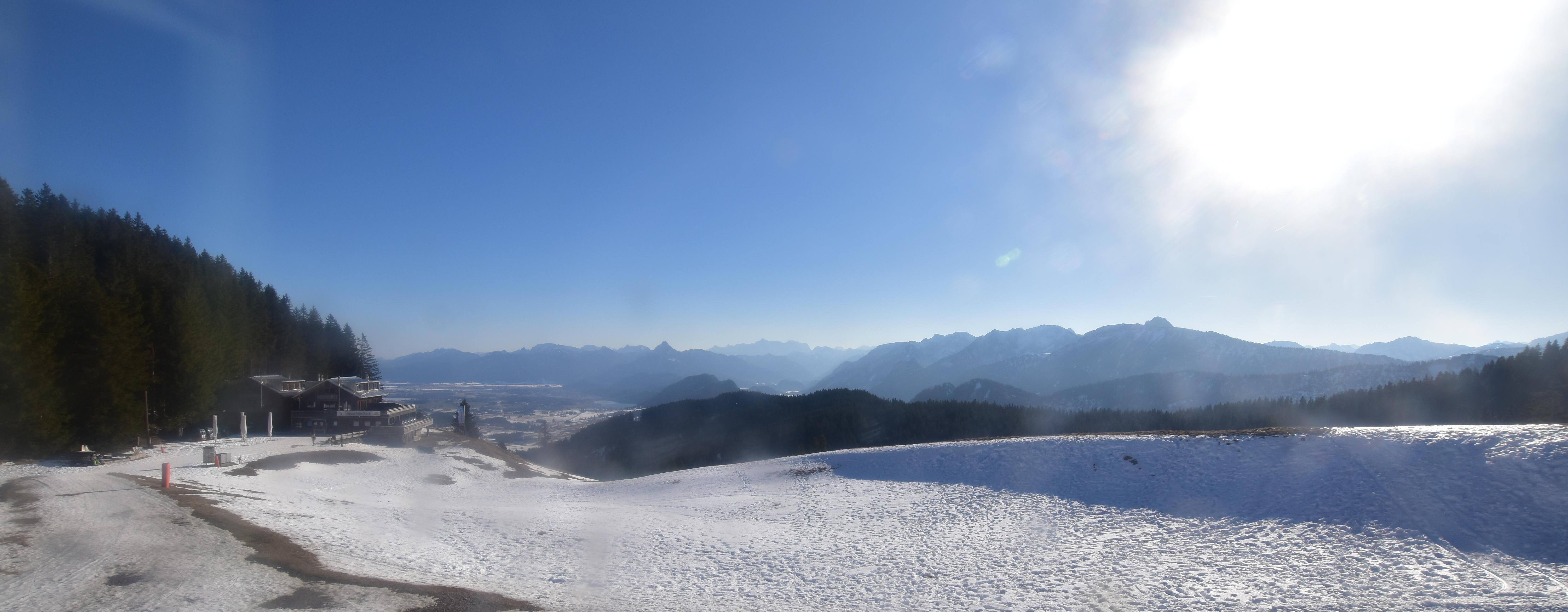 Archiv Foto Webcam Alpspitzbahn Nesselwang: Sportheim Böck