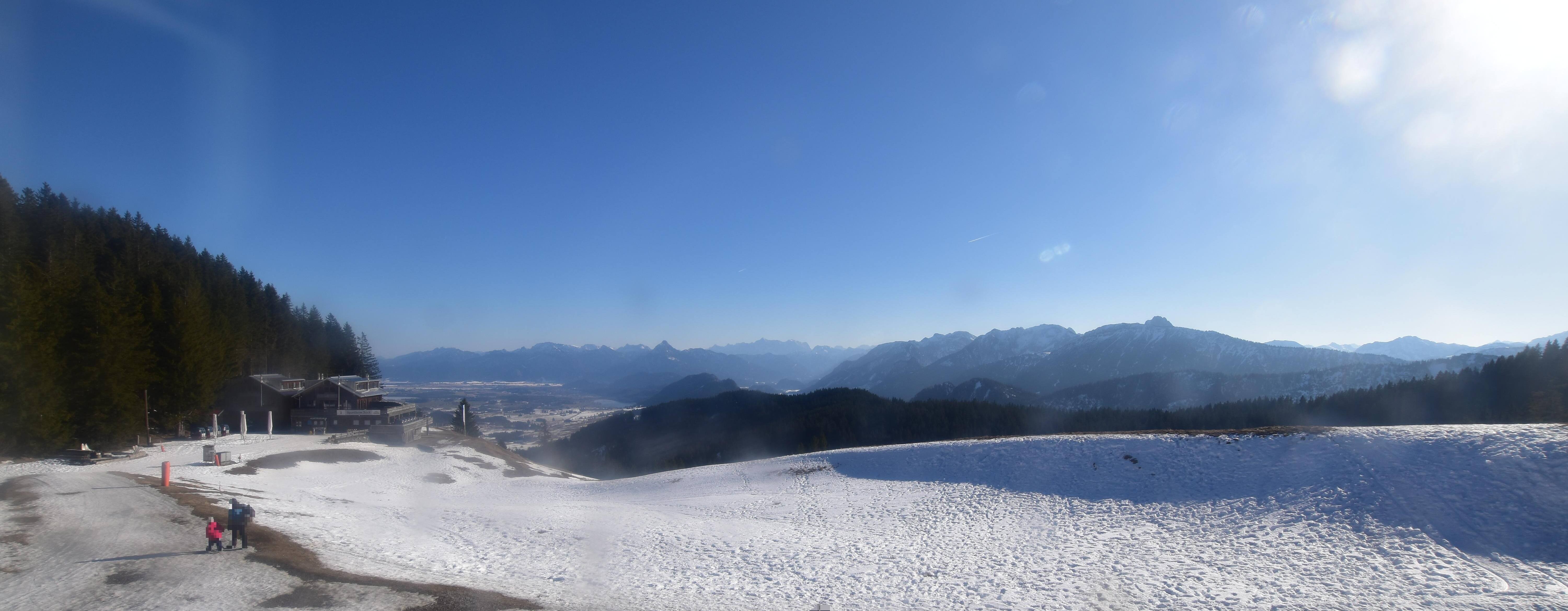 Archiv Foto Webcam Alpspitzbahn Nesselwang: Sportheim Böck