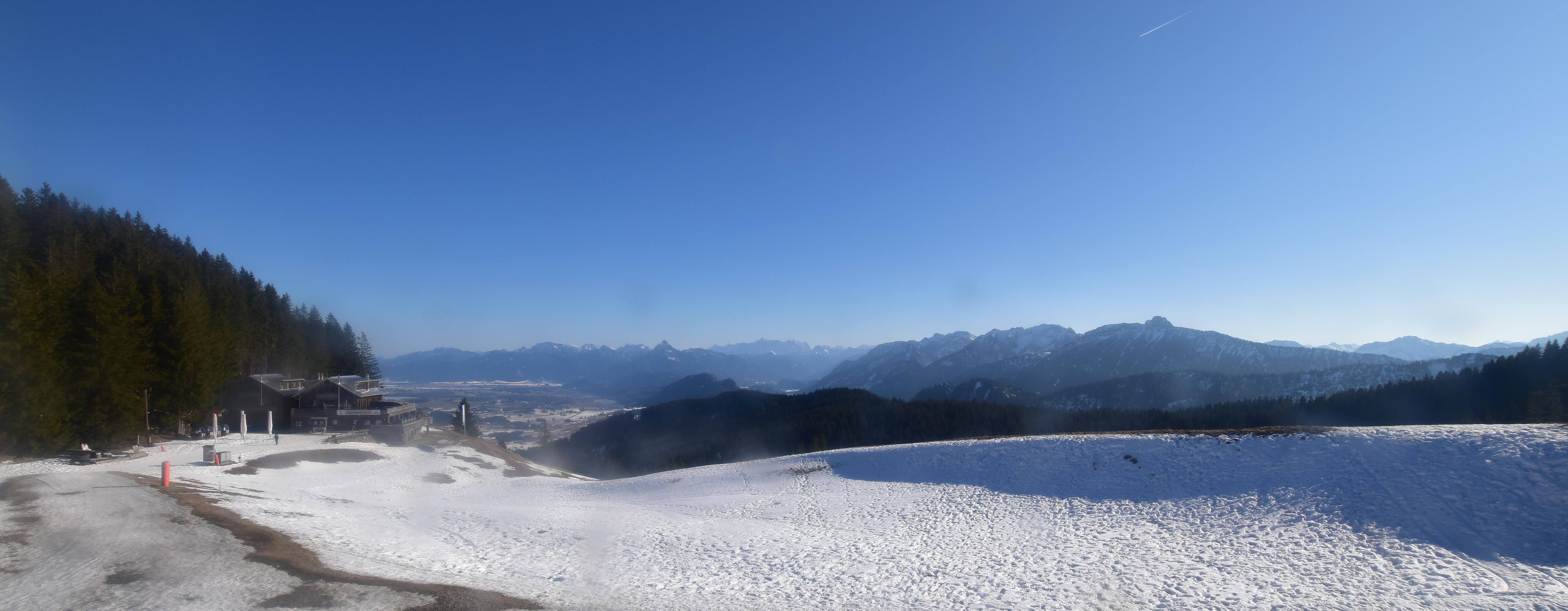 Archiv Foto Webcam Alpspitzbahn Nesselwang: Sportheim Böck