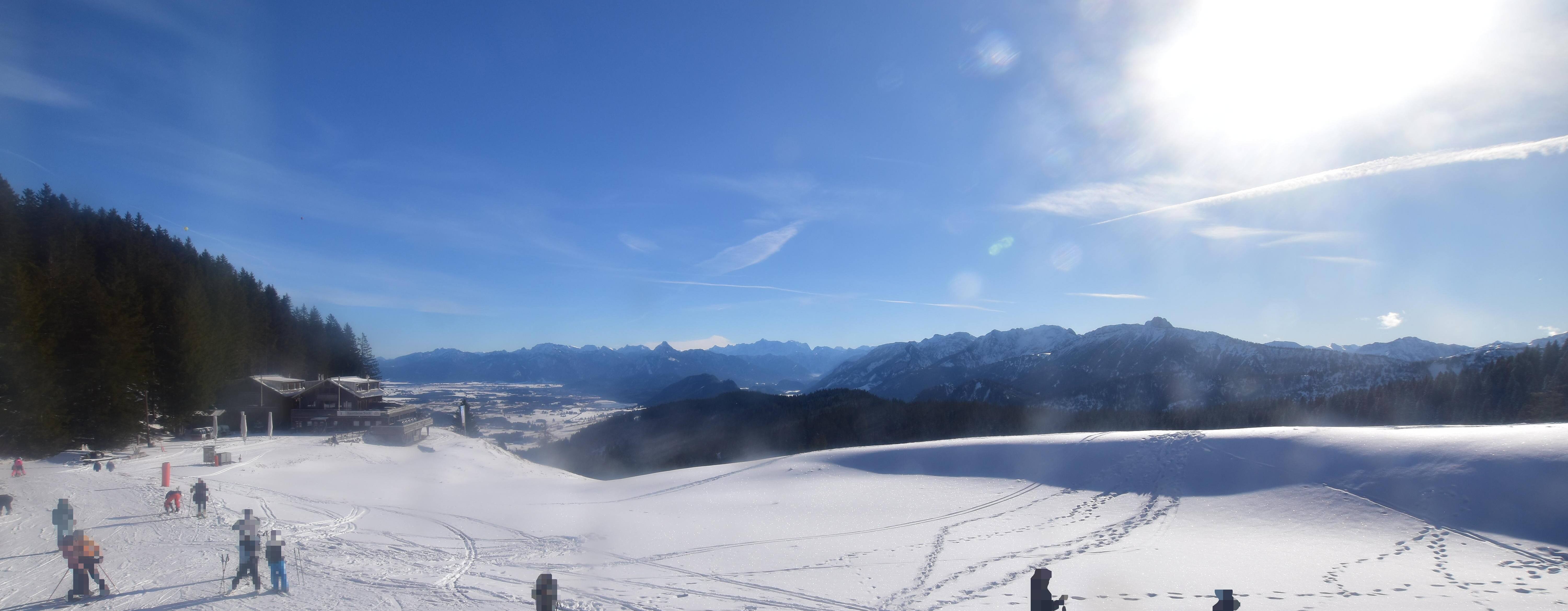 Archiv Foto Webcam Alpspitzbahn Nesselwang: Sportheim Böck