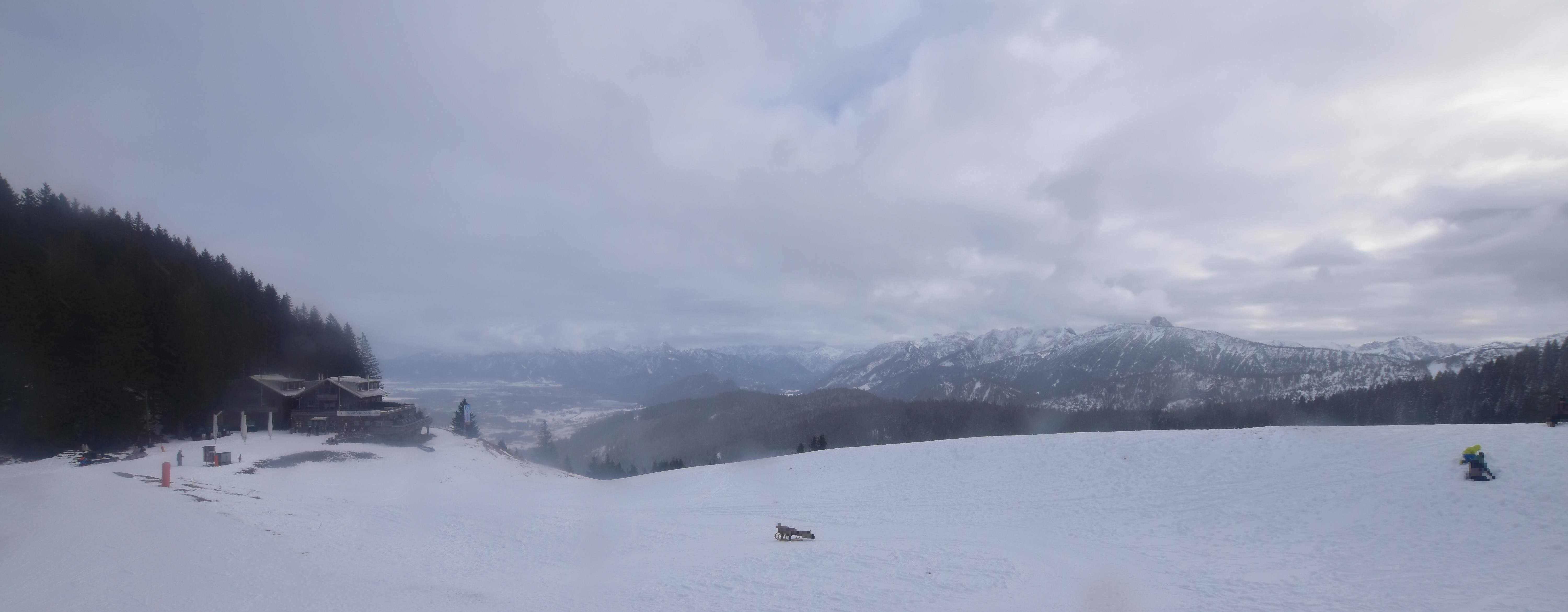 Archiv Foto Webcam Alpspitzbahn Nesselwang: Sportheim Böck