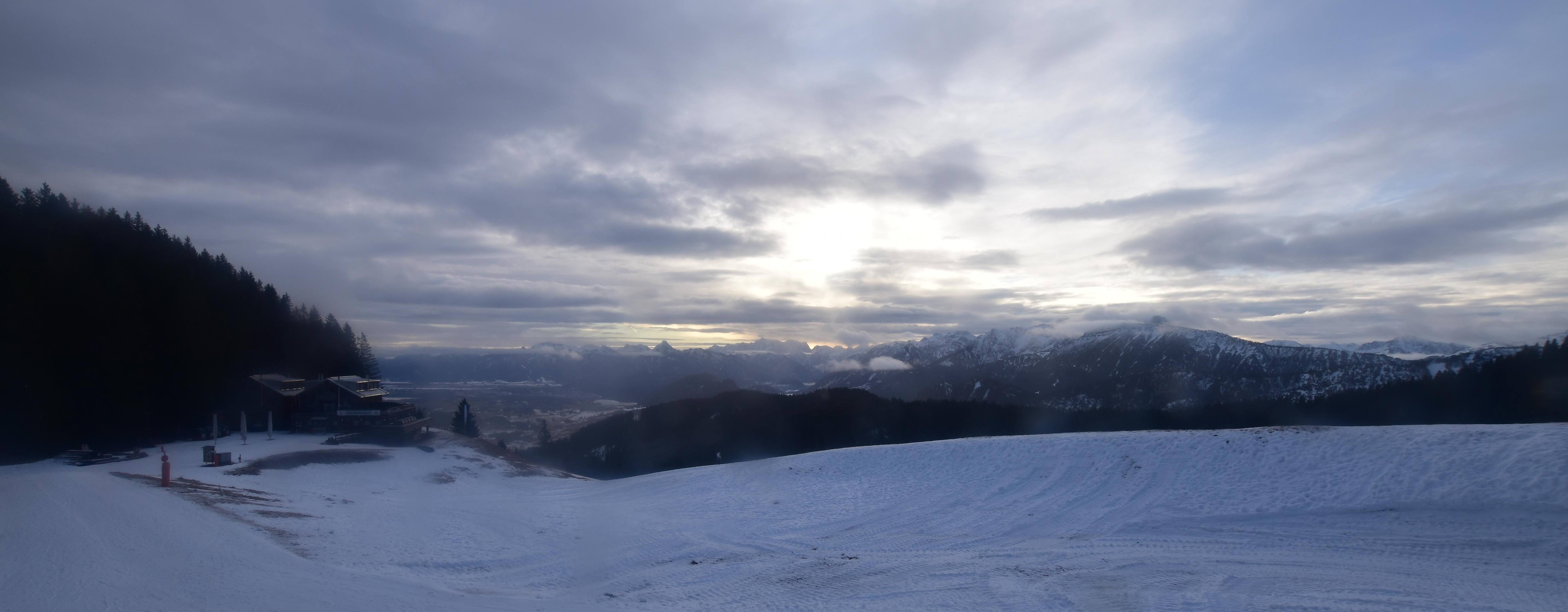 Archiv Foto Webcam Alpspitzbahn Nesselwang: Sportheim Böck