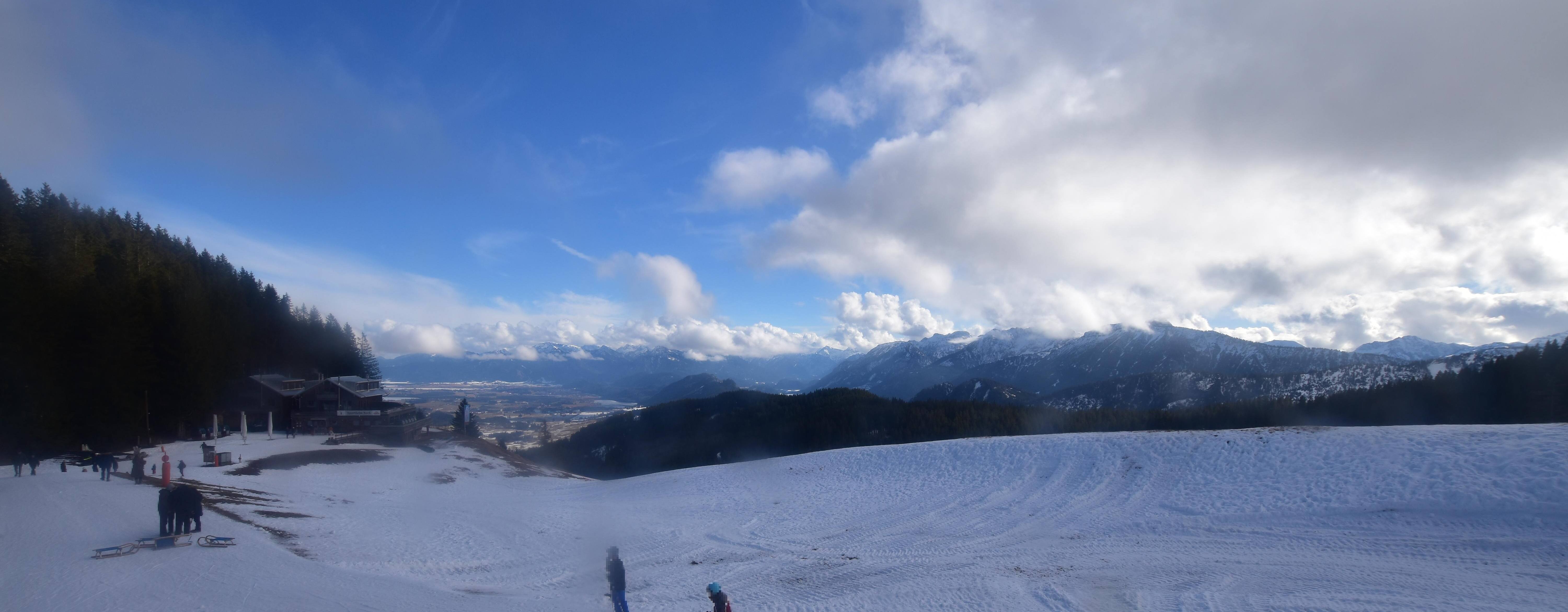 Archiv Foto Webcam Alpspitzbahn Nesselwang: Sportheim Böck