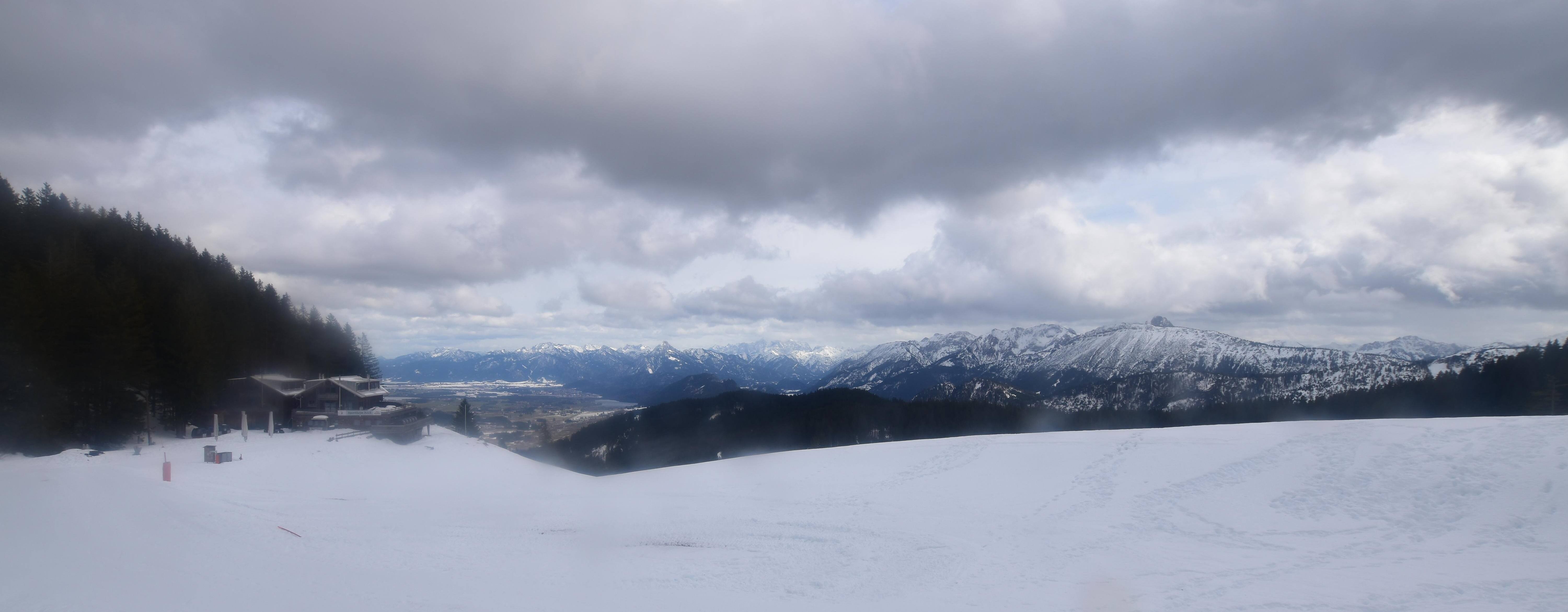 Archiv Foto Webcam Alpspitzbahn Nesselwang: Sportheim Böck