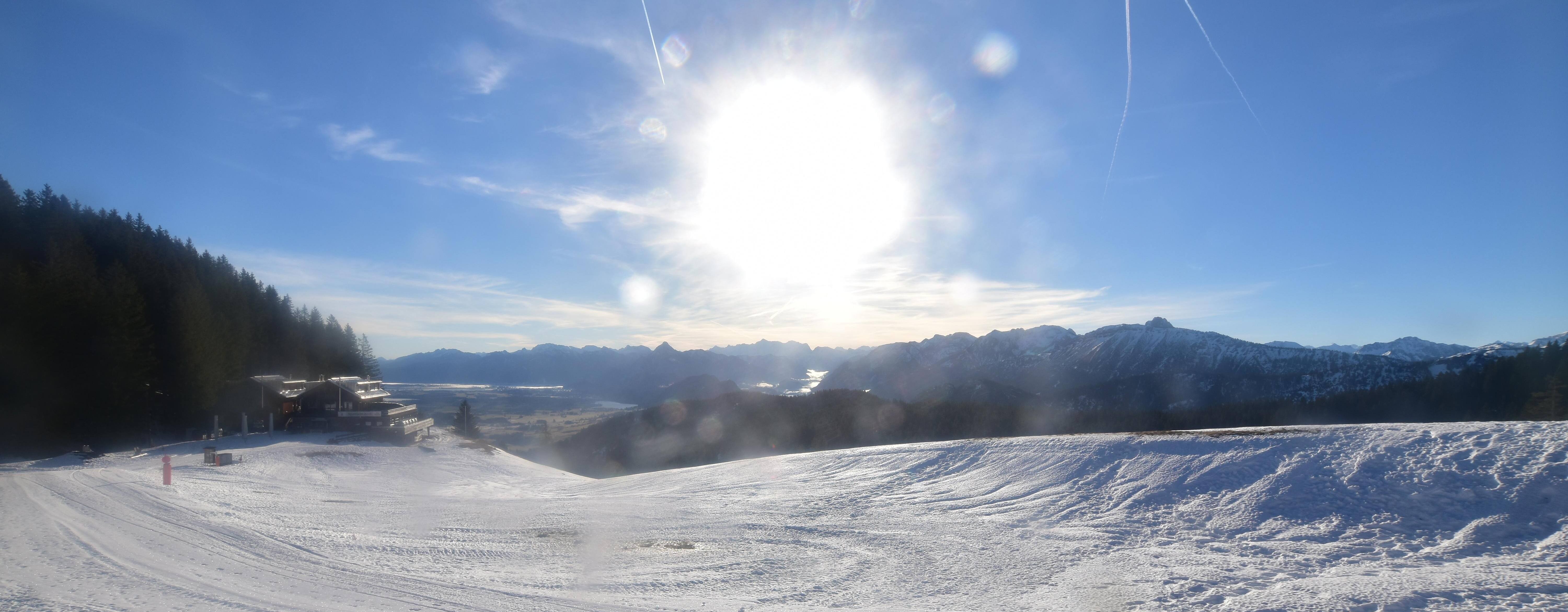 Archiv Foto Webcam Alpspitzbahn Nesselwang: Sportheim Böck
