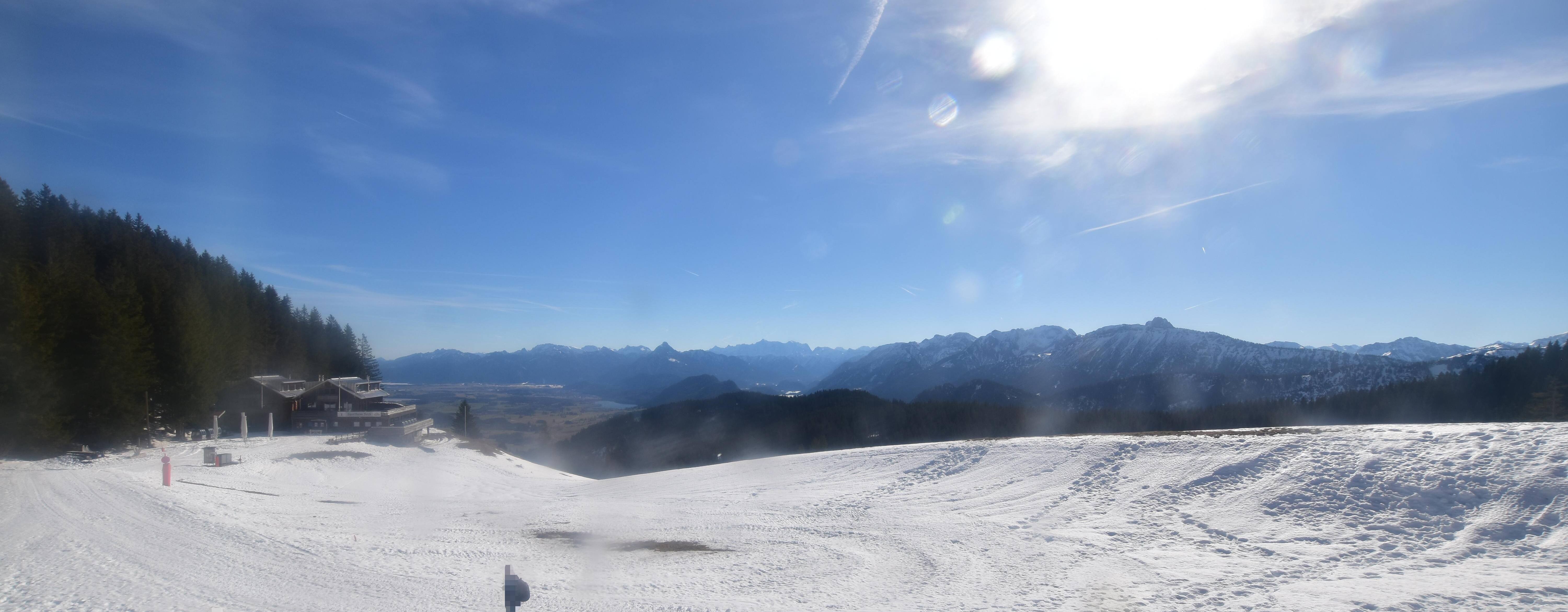 Archiv Foto Webcam Alpspitzbahn Nesselwang: Sportheim Böck