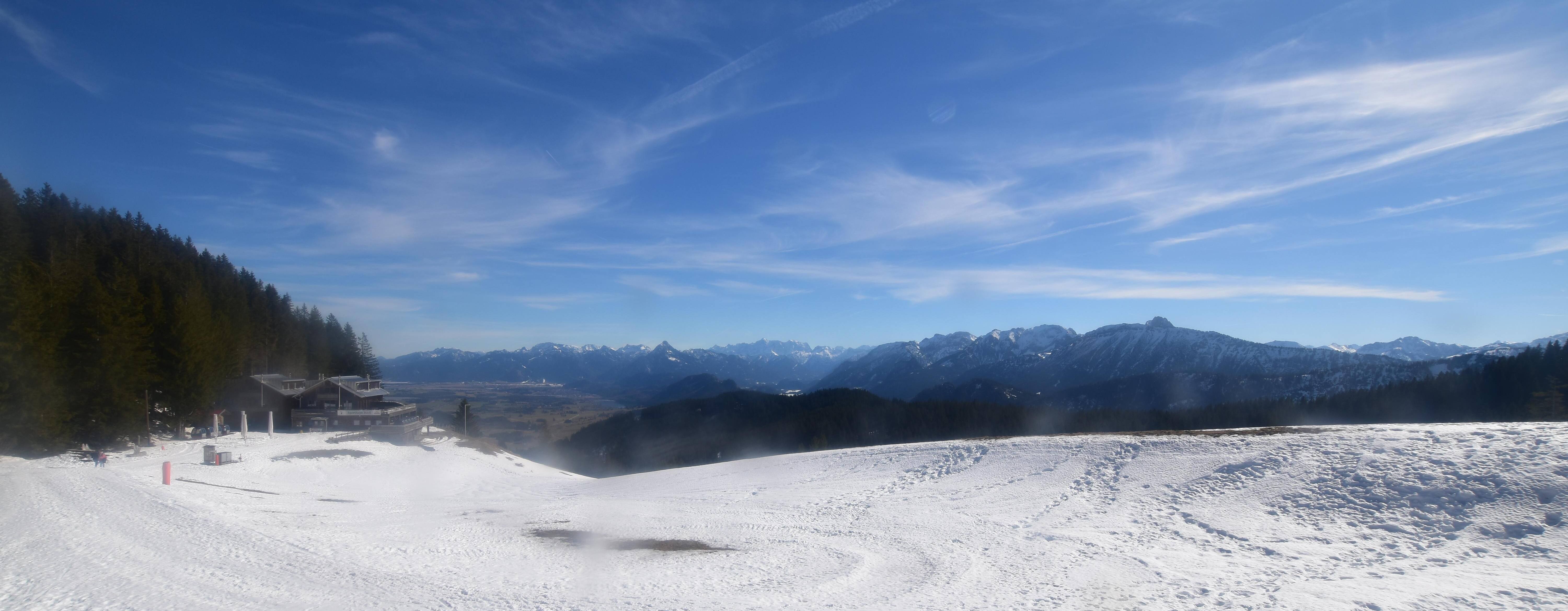 Archiv Foto Webcam Alpspitzbahn Nesselwang: Sportheim Böck