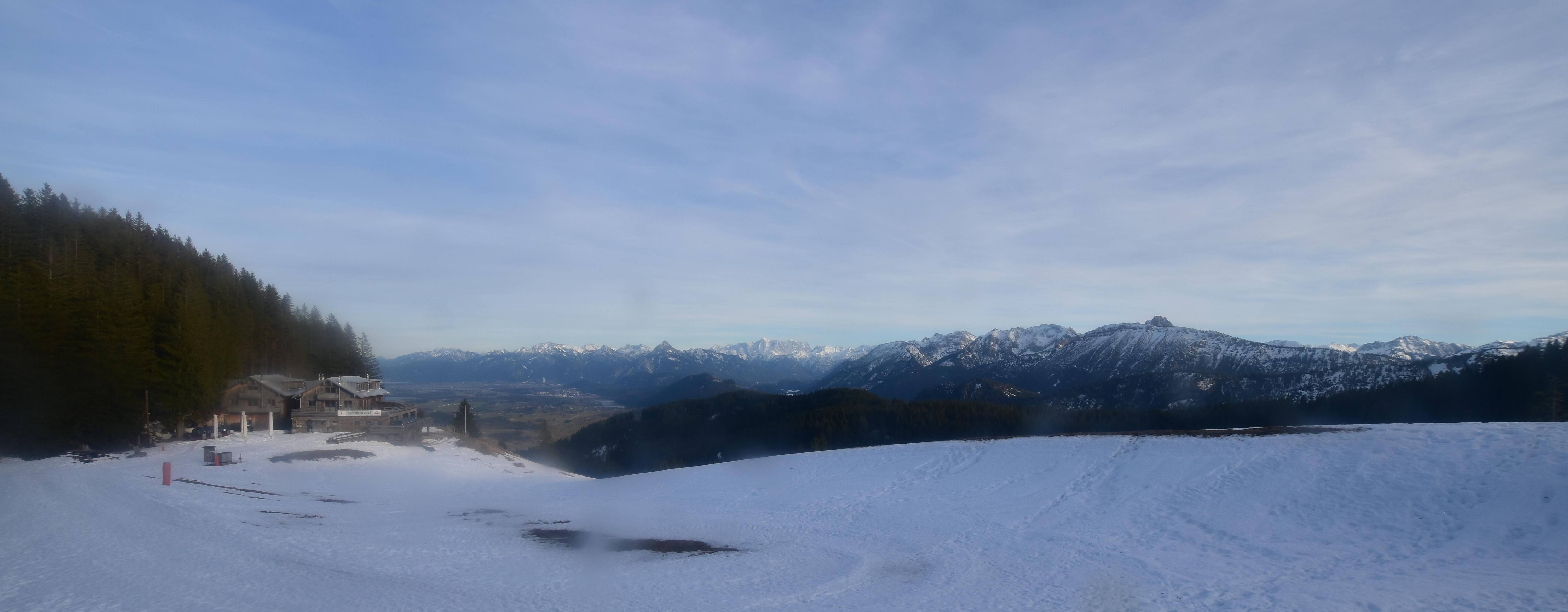 Archiv Foto Webcam Alpspitzbahn Nesselwang: Sportheim Böck