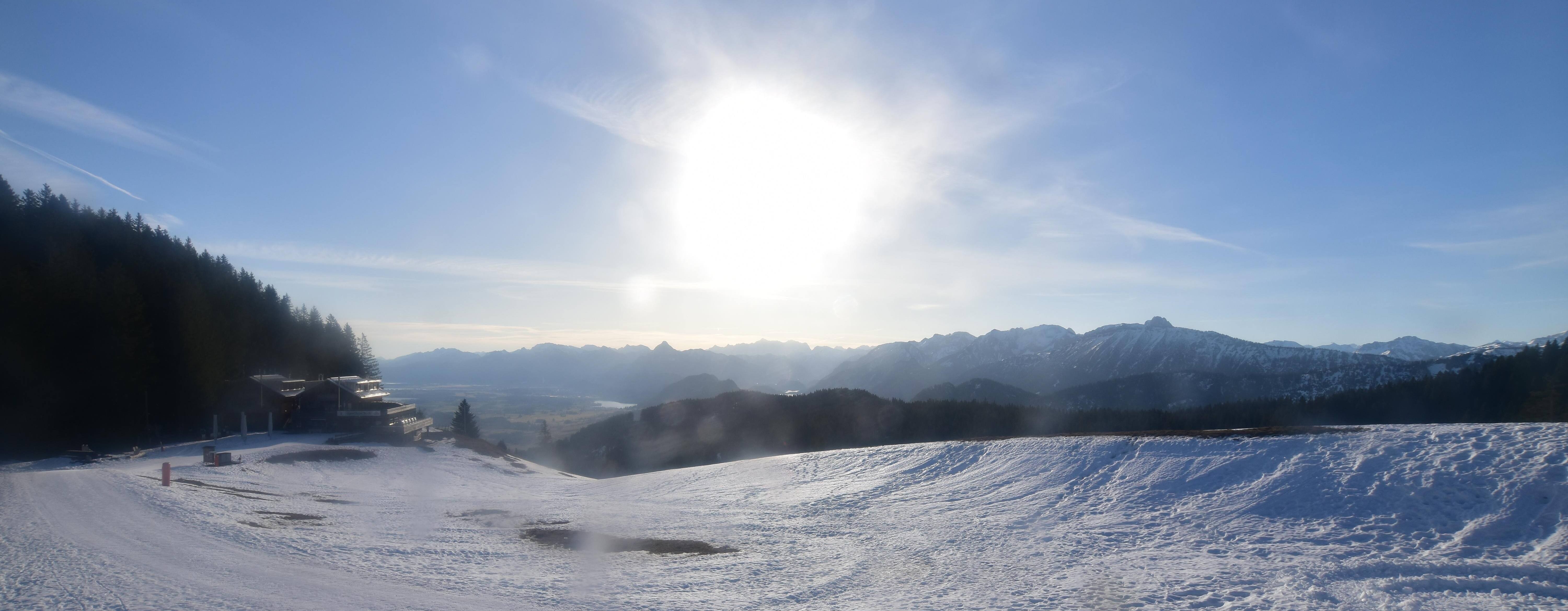 Archiv Foto Webcam Alpspitzbahn Nesselwang: Sportheim Böck