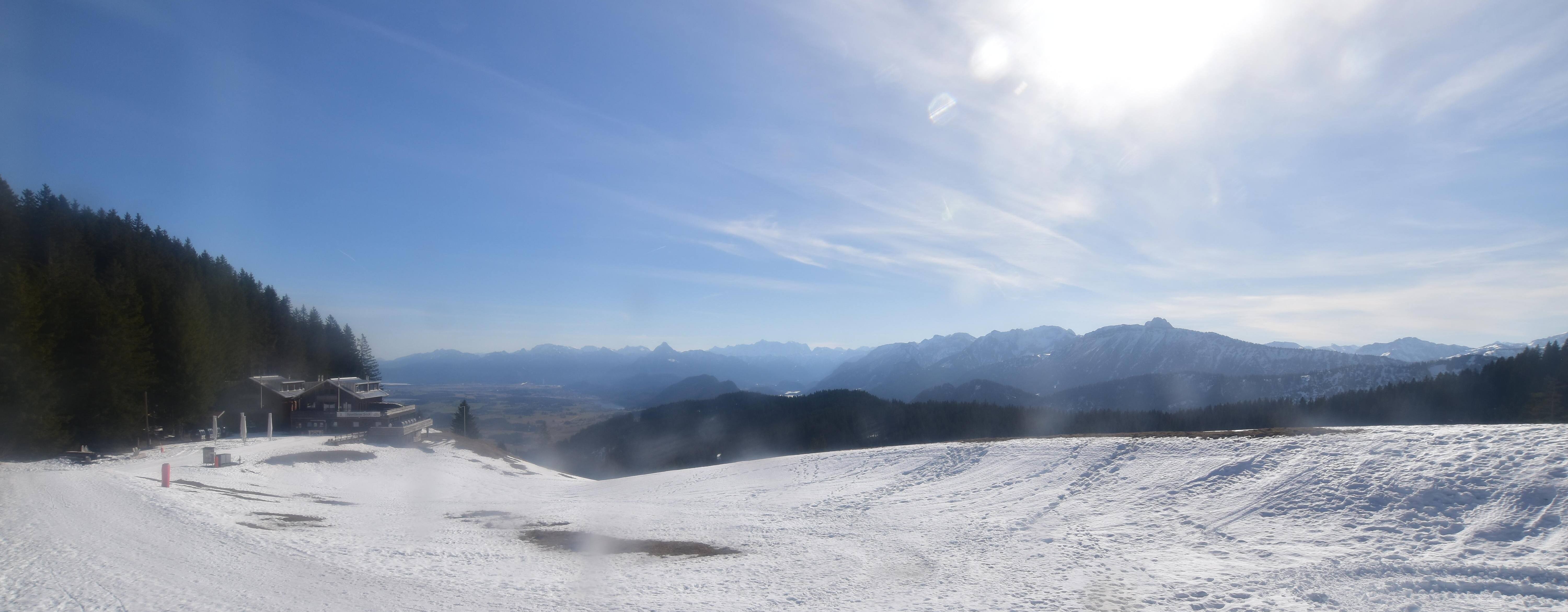 Archiv Foto Webcam Alpspitzbahn Nesselwang: Sportheim Böck