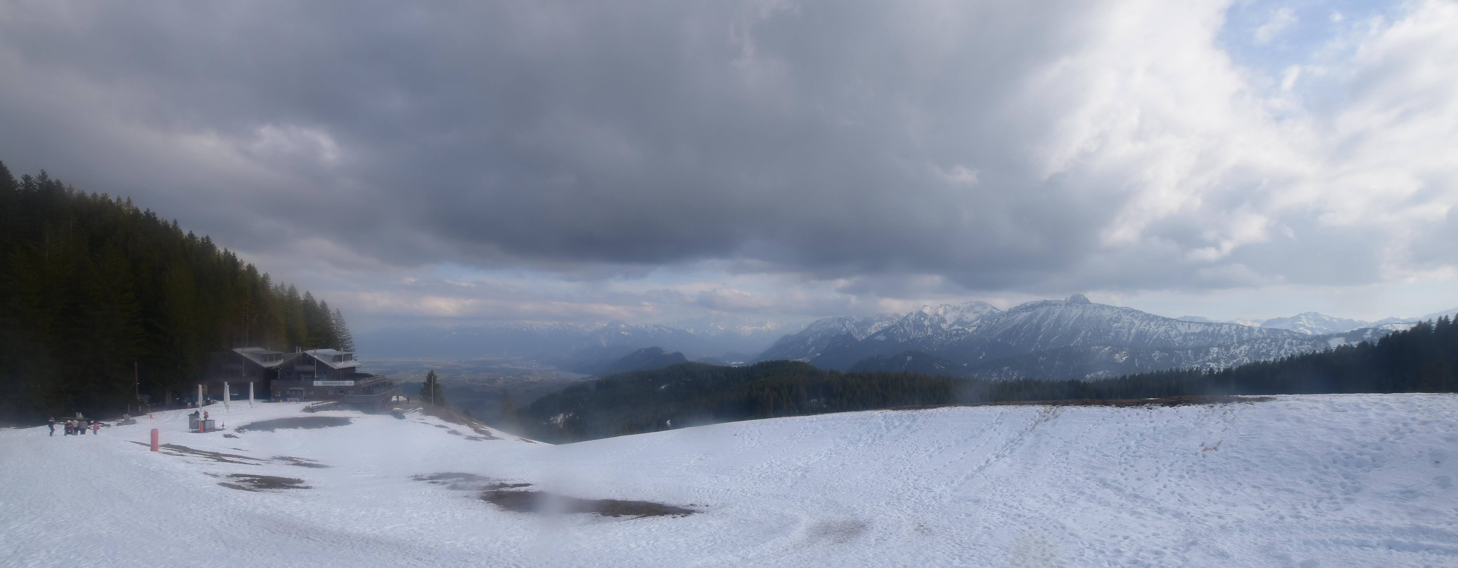 Archiv Foto Webcam Alpspitzbahn Nesselwang: Sportheim Böck