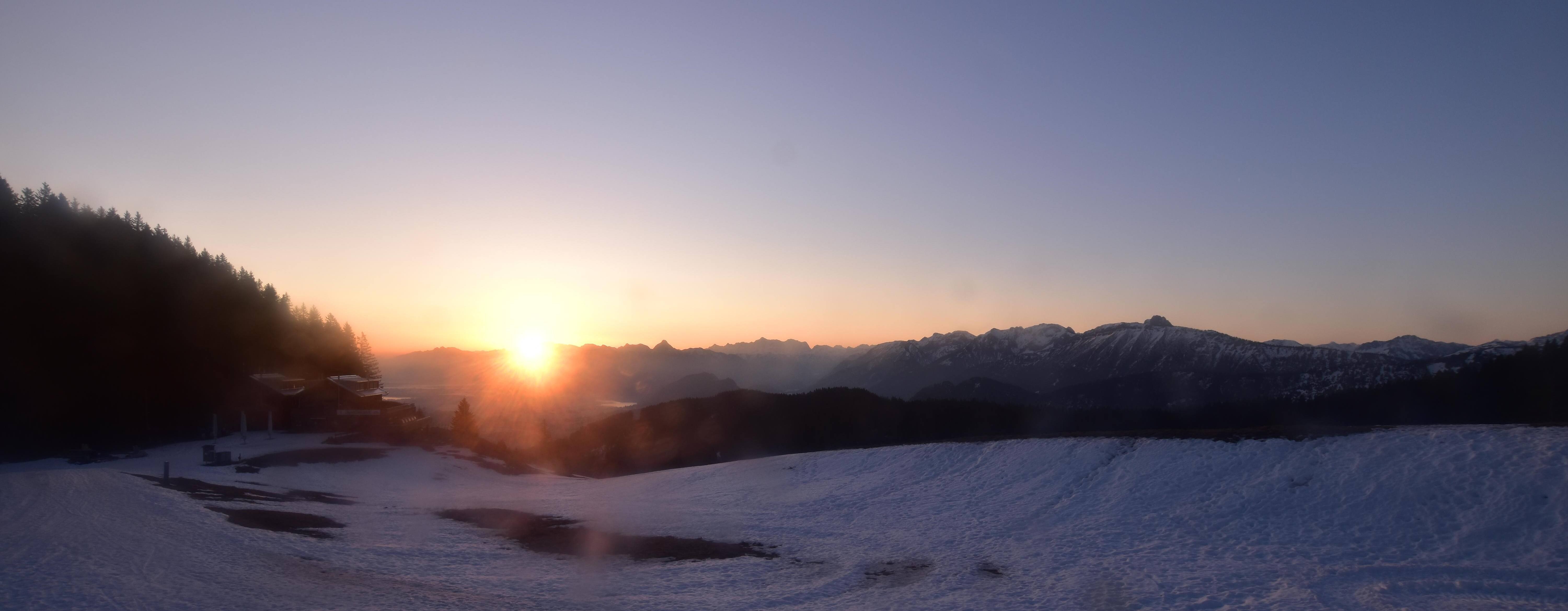 Archiv Foto Webcam Alpspitzbahn Nesselwang: Sportheim Böck