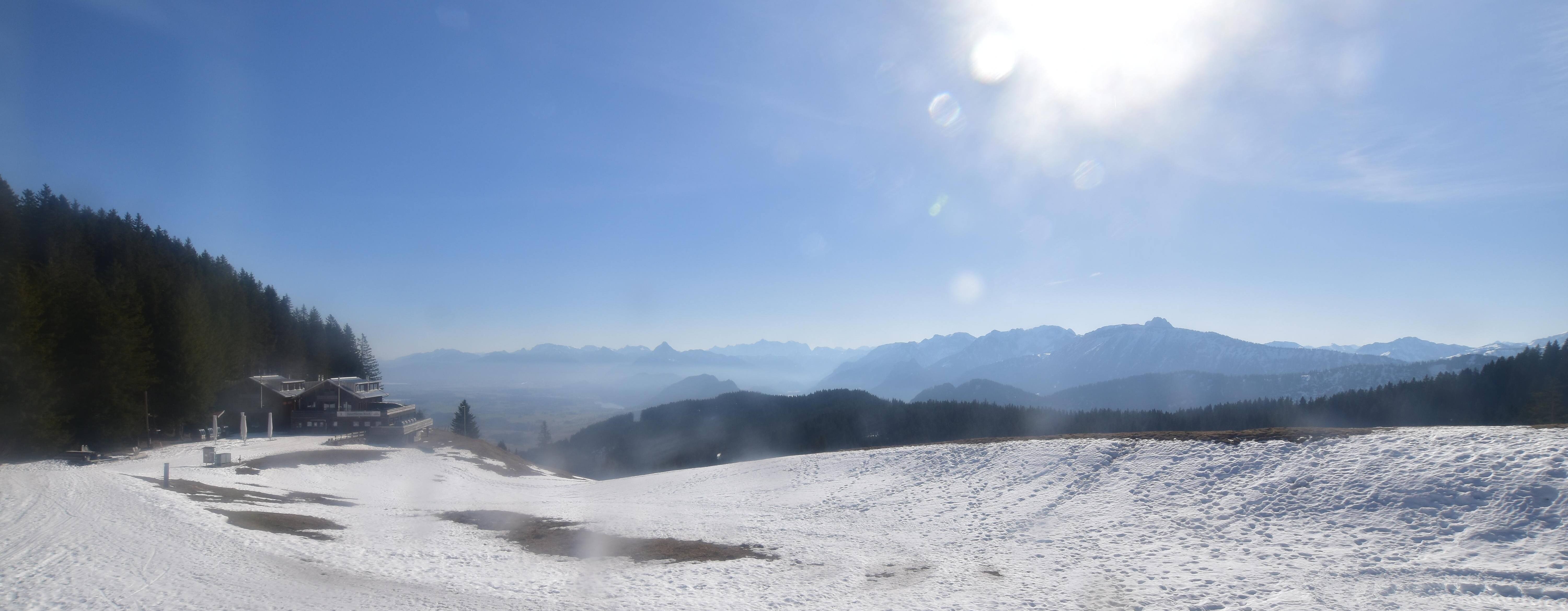Archiv Foto Webcam Alpspitzbahn Nesselwang: Sportheim Böck