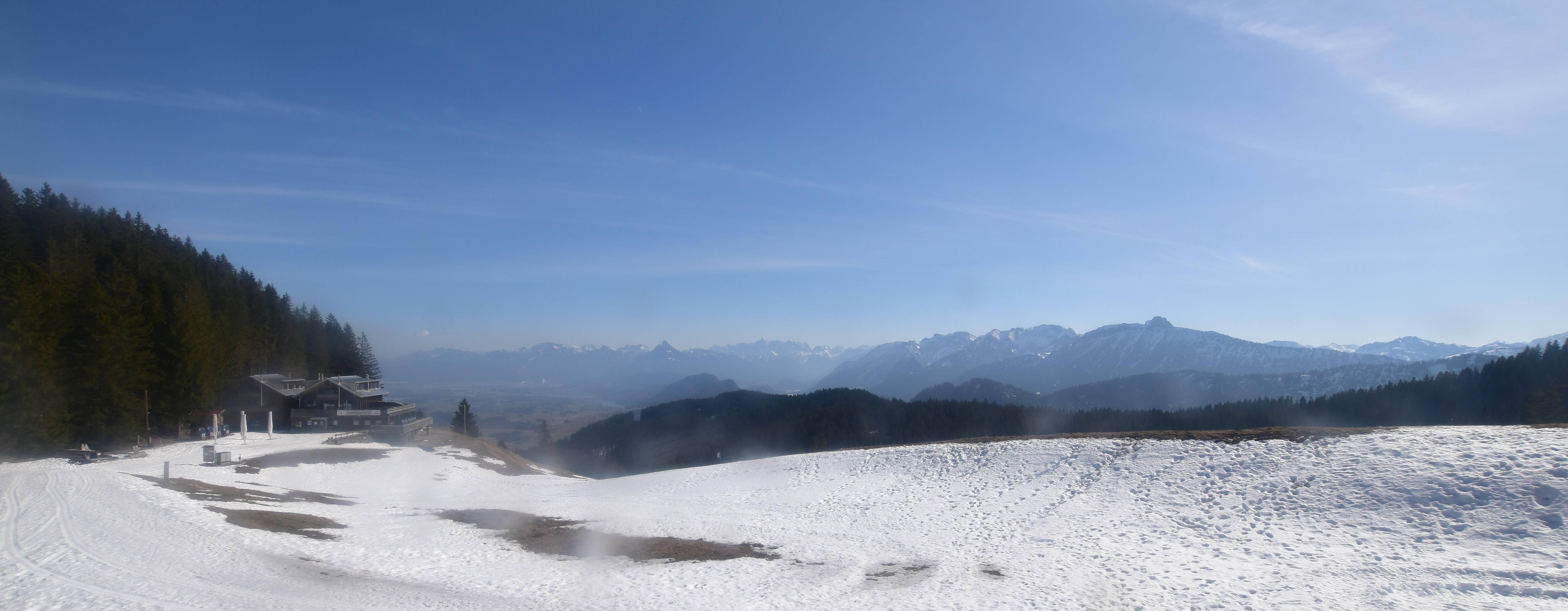 Archiv Foto Webcam Alpspitzbahn Nesselwang: Sportheim Böck