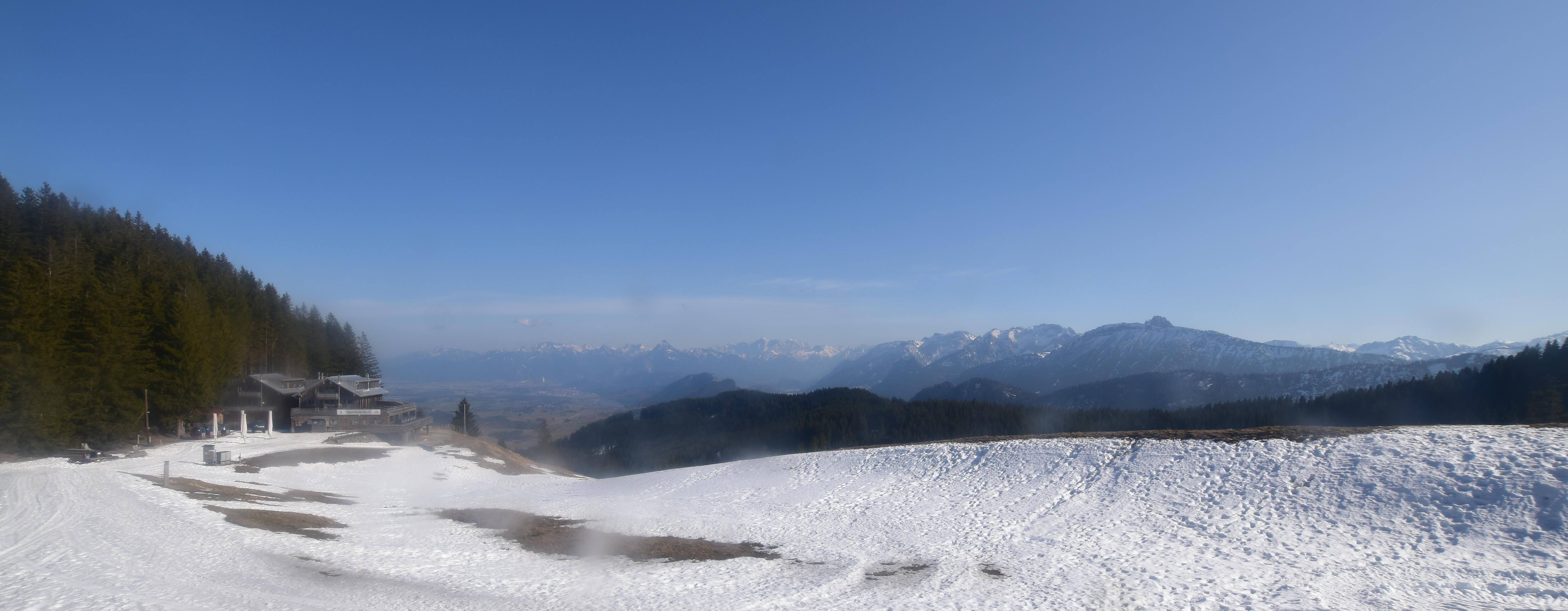 Archiv Foto Webcam Alpspitzbahn Nesselwang: Sportheim Böck