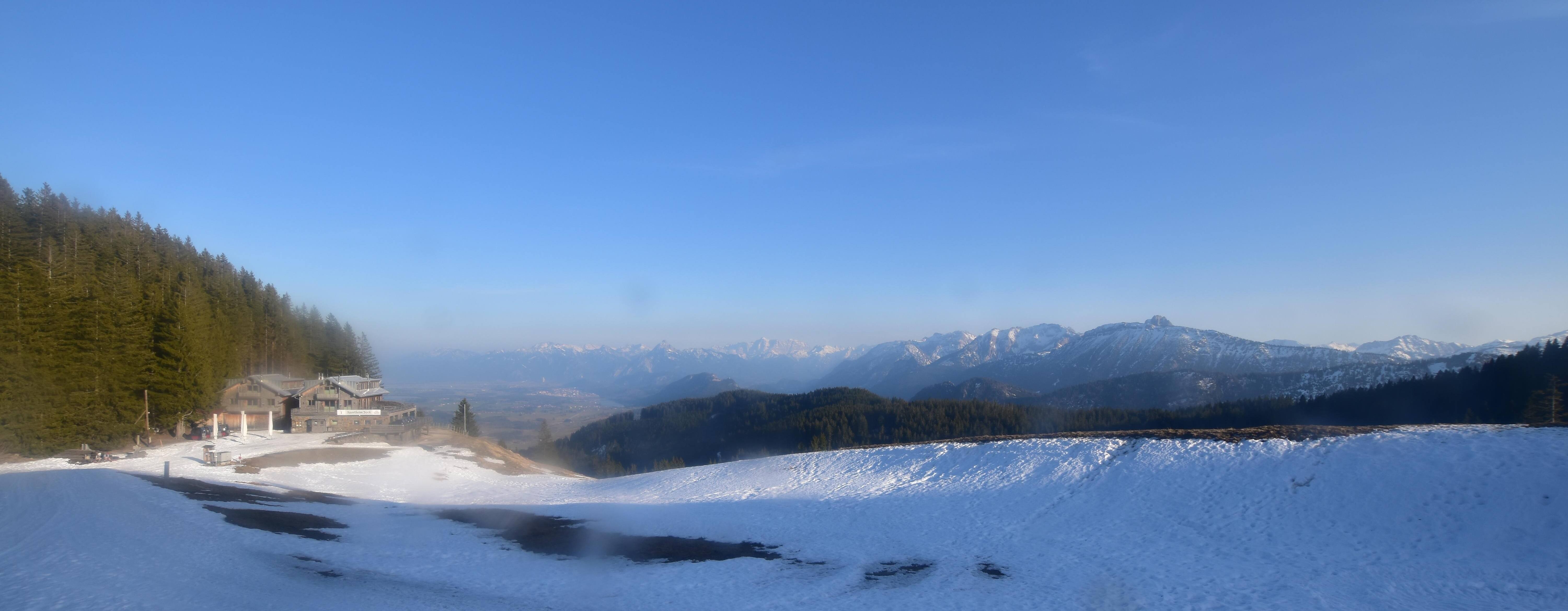 Archiv Foto Webcam Alpspitzbahn Nesselwang: Sportheim Böck