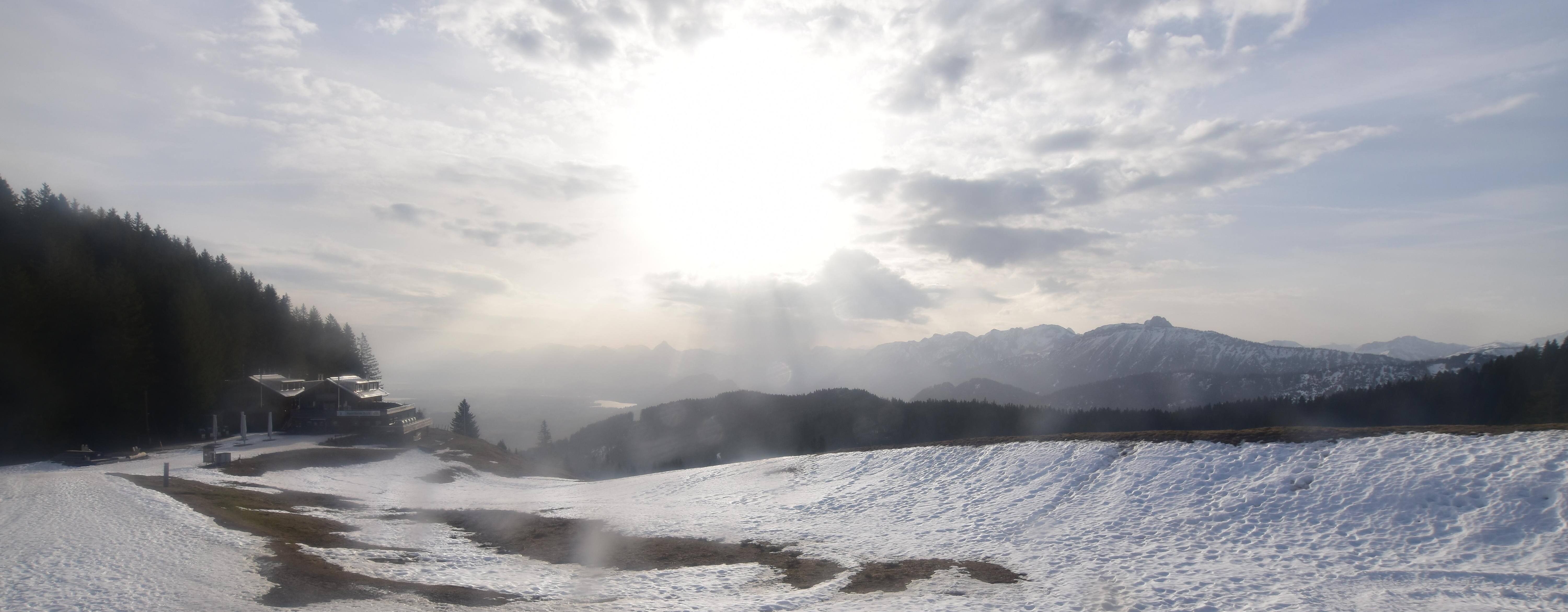 Archiv Foto Webcam Alpspitzbahn Nesselwang: Sportheim Böck