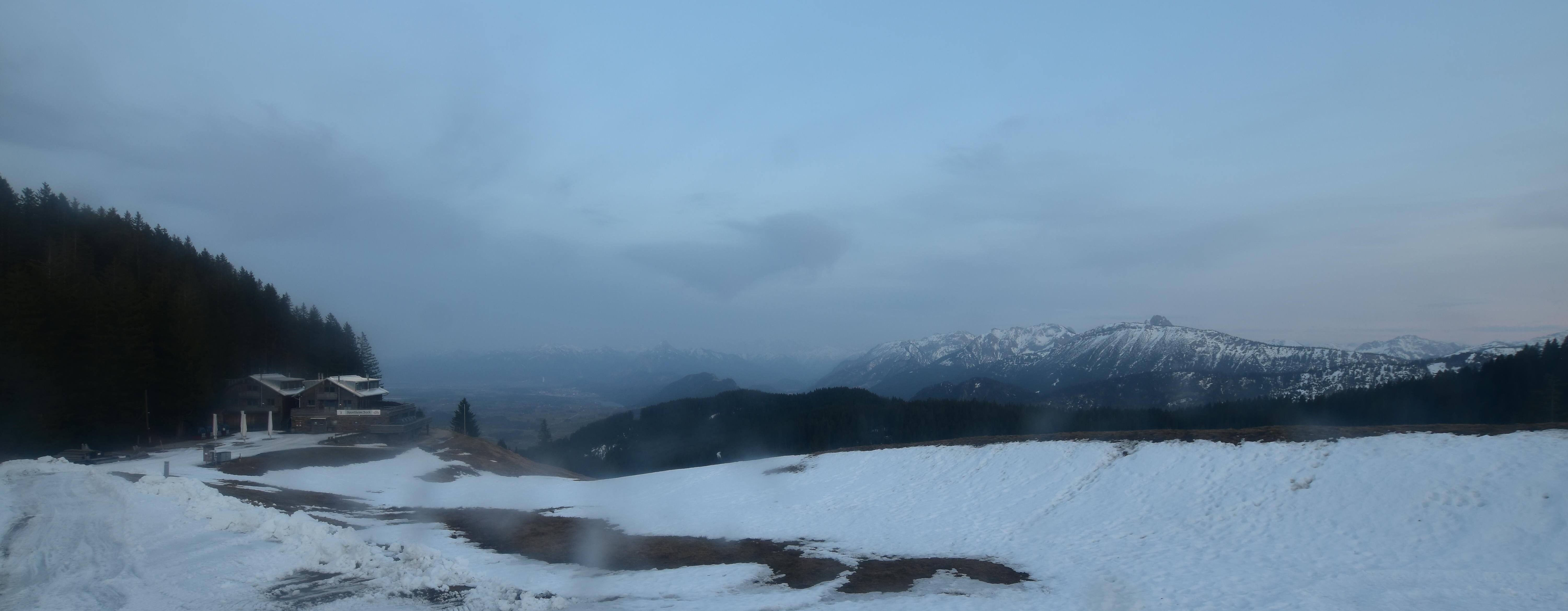 Archiv Foto Webcam Alpspitzbahn Nesselwang: Sportheim Böck