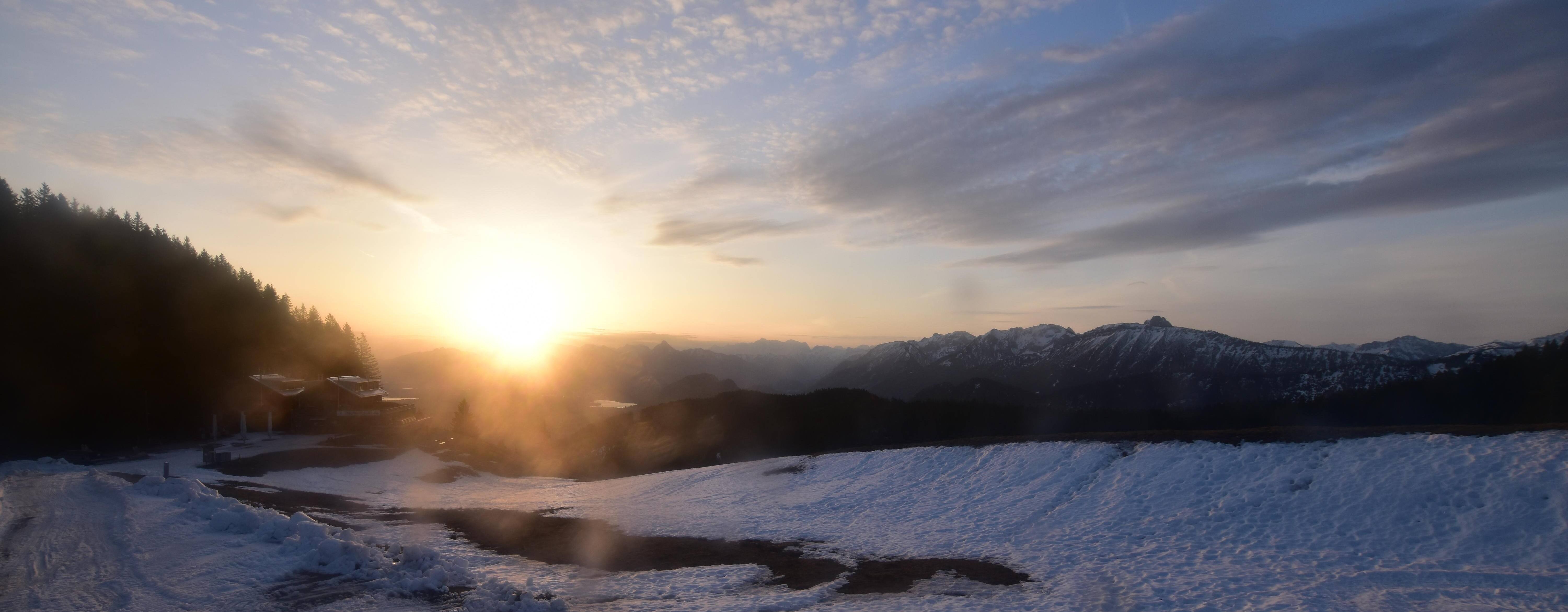 Archiv Foto Webcam Alpspitzbahn Nesselwang: Sportheim Böck