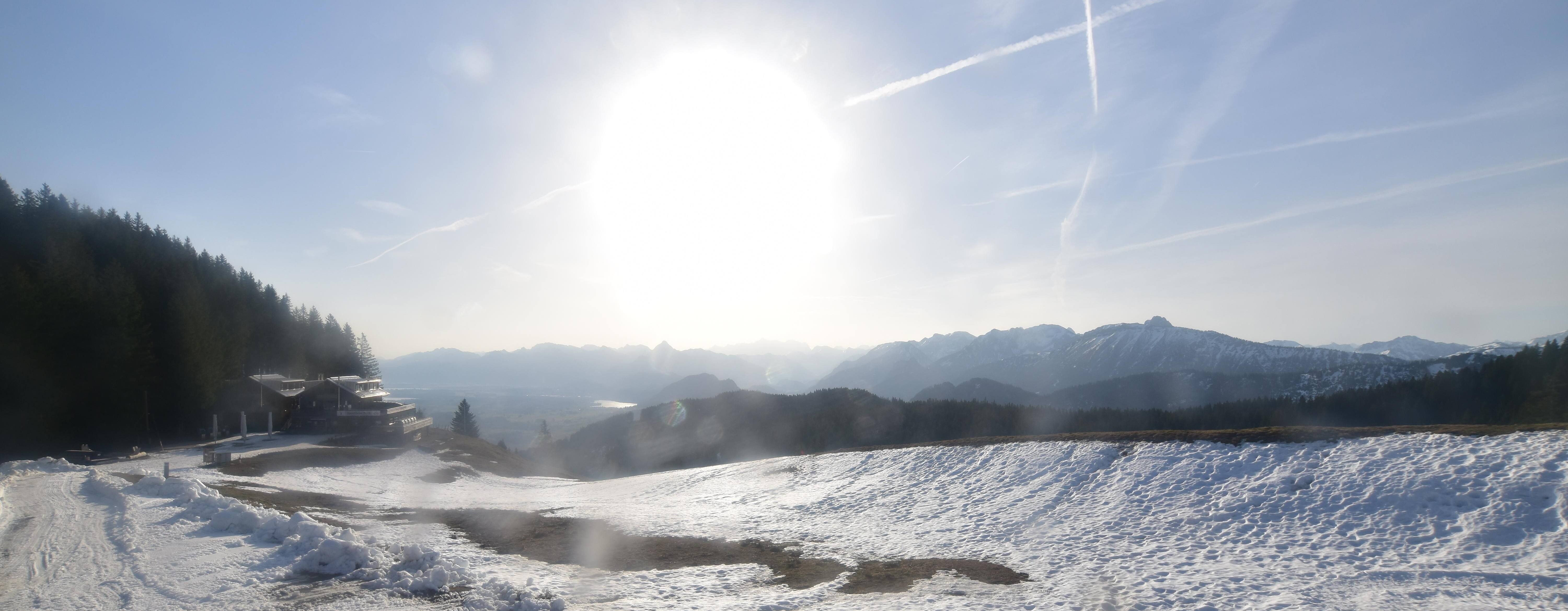 Archiv Foto Webcam Alpspitzbahn Nesselwang: Sportheim Böck