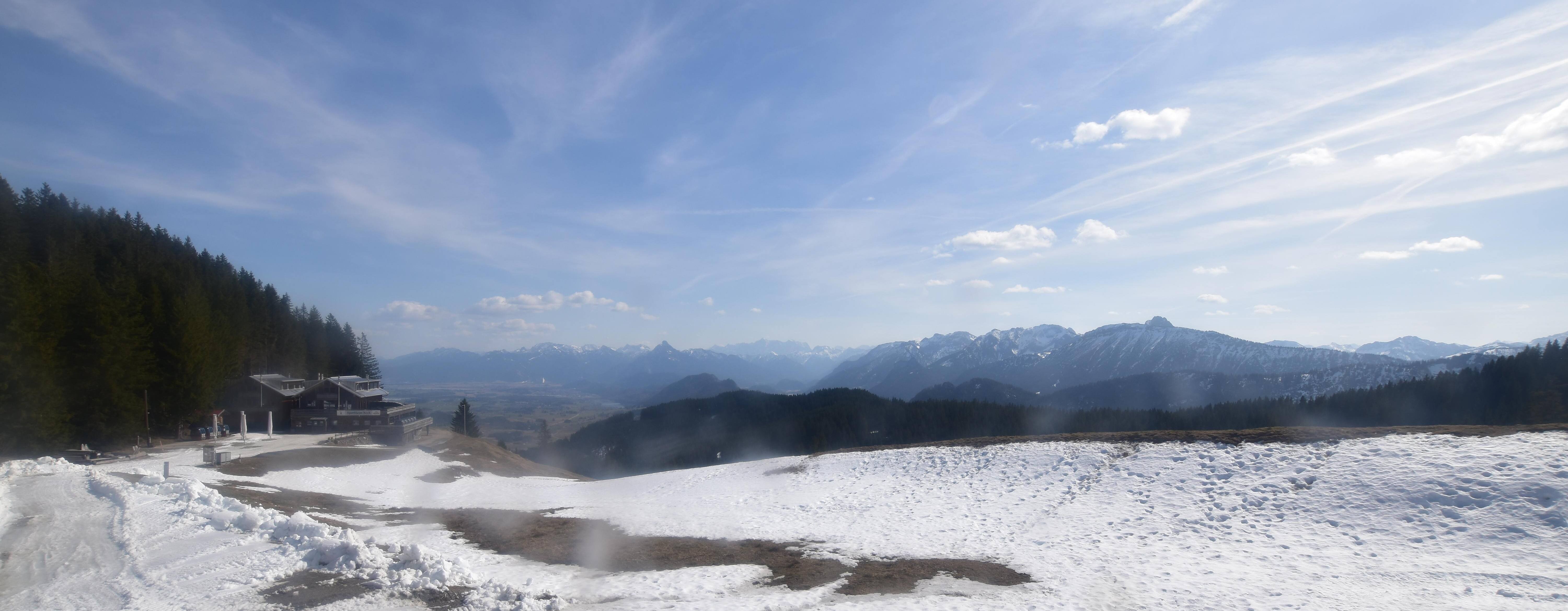 Archiv Foto Webcam Alpspitzbahn Nesselwang: Sportheim Böck