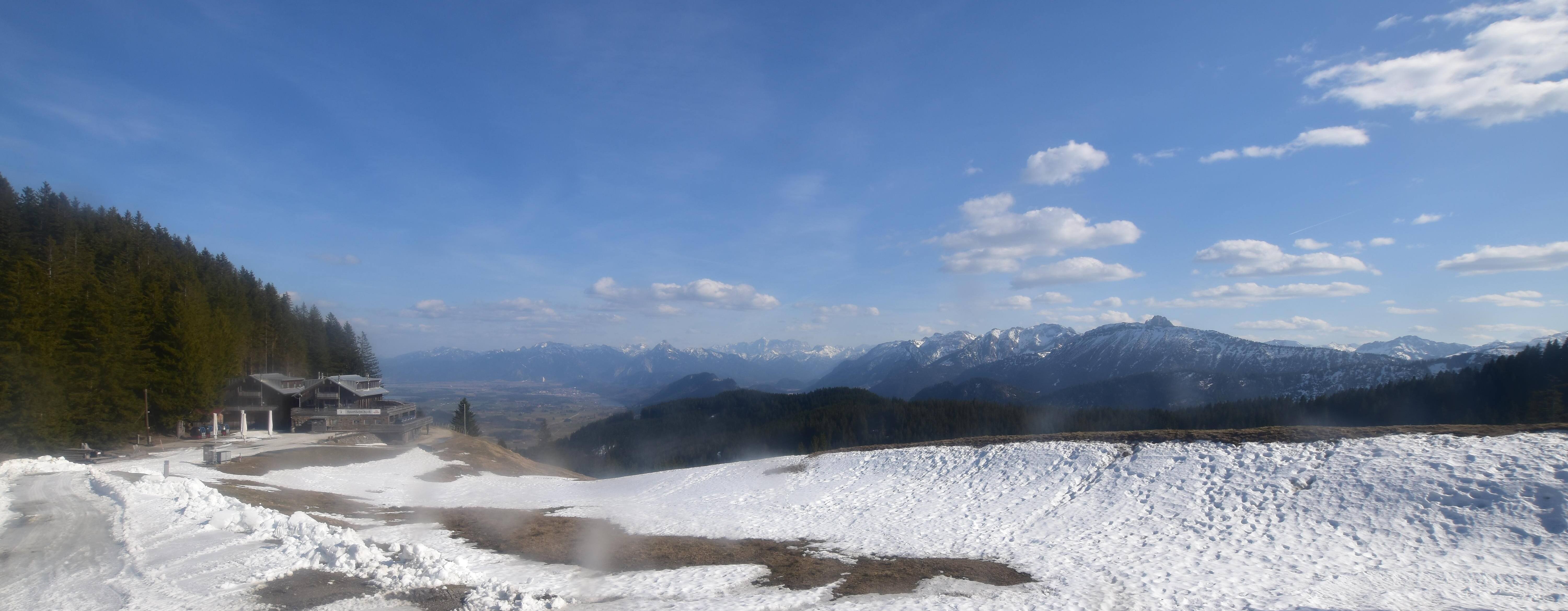 Archiv Foto Webcam Alpspitzbahn Nesselwang: Sportheim Böck