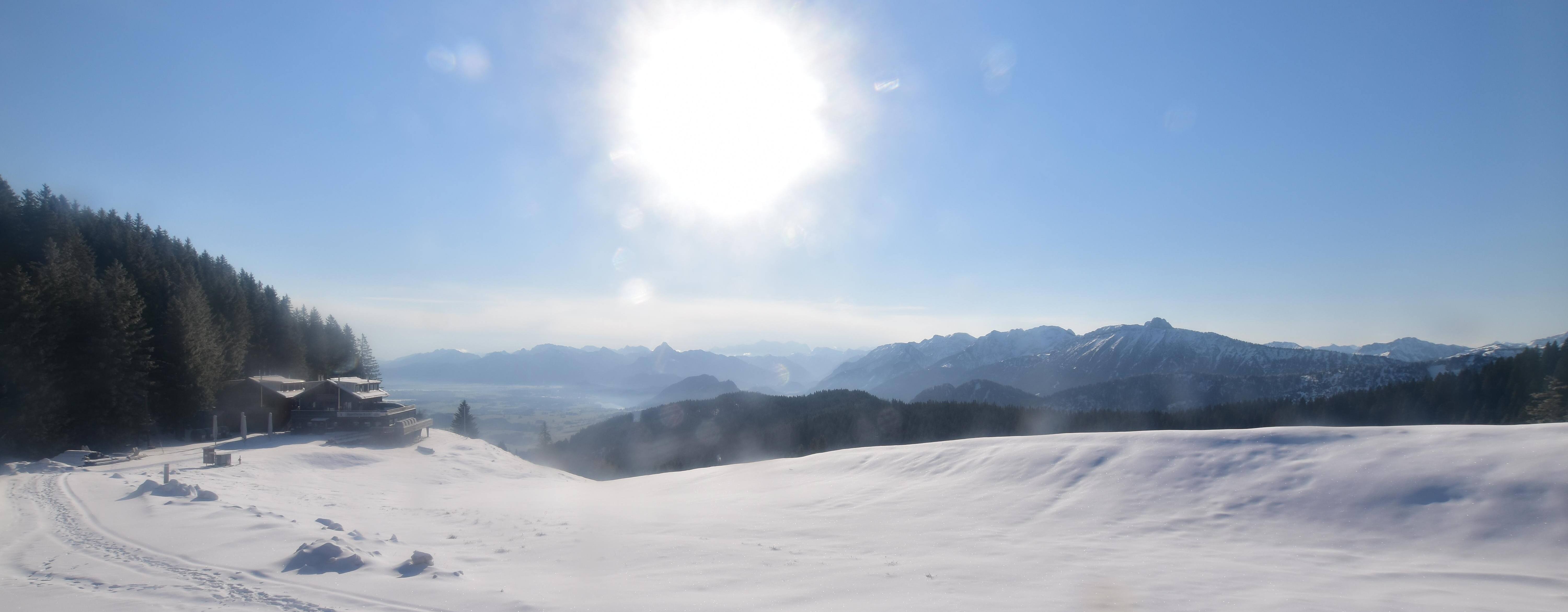 Archiv Foto Webcam Alpspitzbahn Nesselwang: Sportheim Böck
