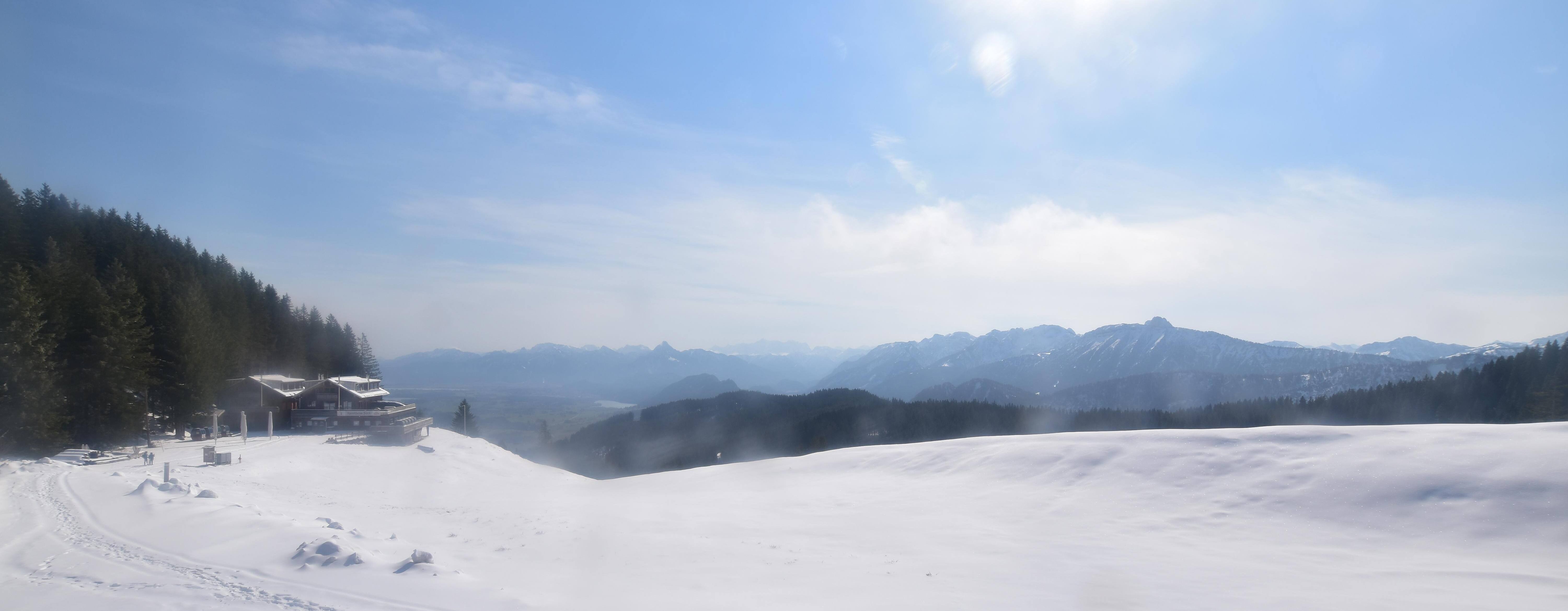 Archiv Foto Webcam Alpspitzbahn Nesselwang: Sportheim Böck