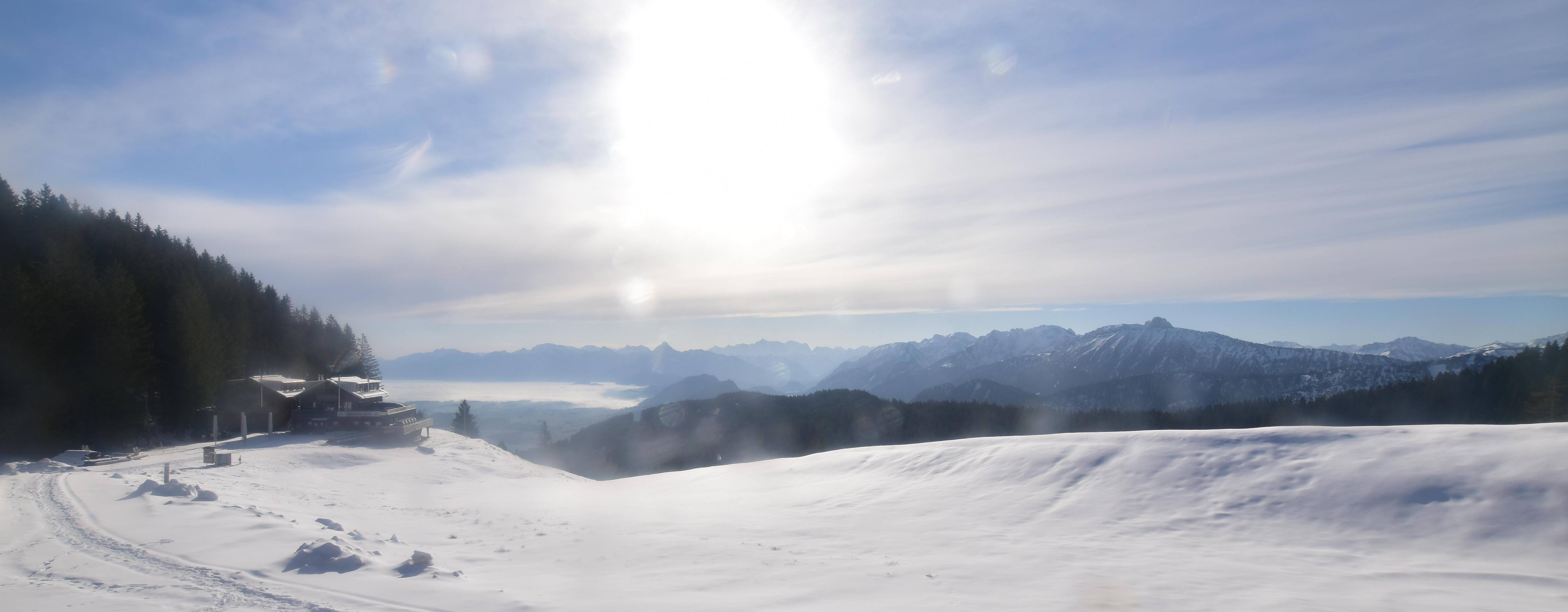Archiv Foto Webcam Alpspitzbahn Nesselwang: Sportheim Böck