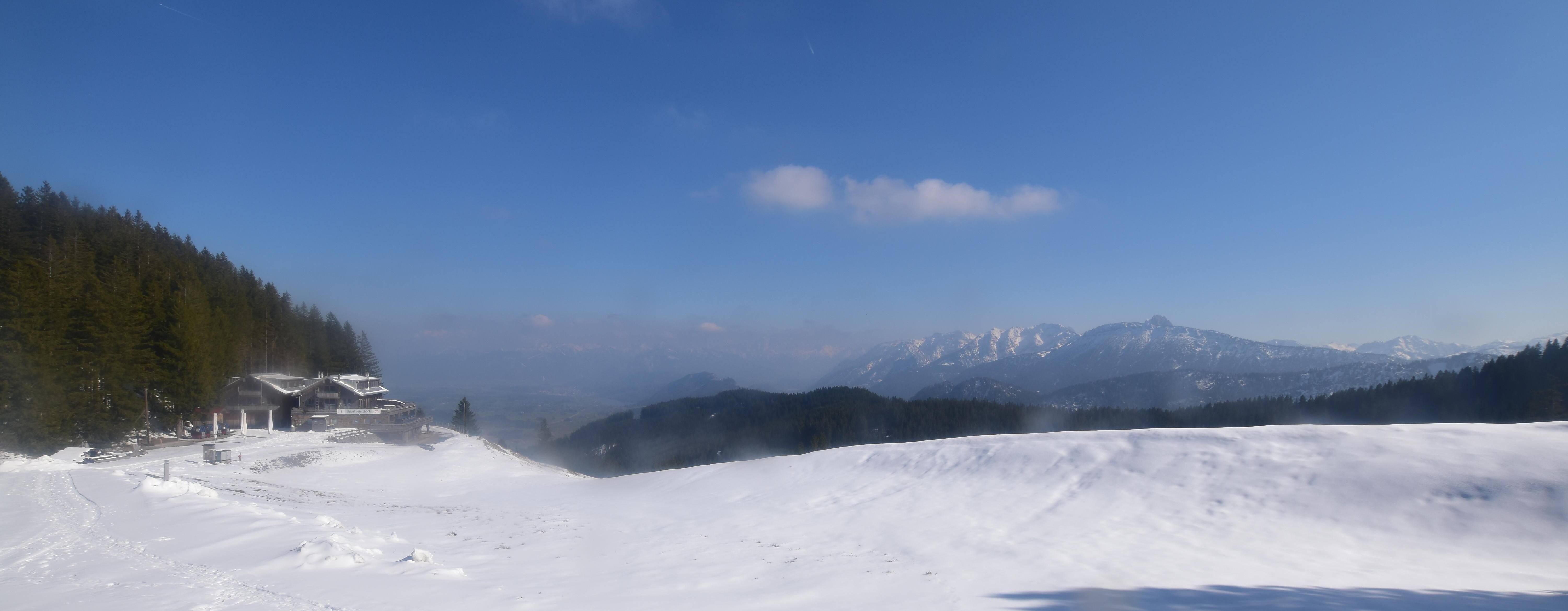 Archiv Foto Webcam Alpspitzbahn Nesselwang: Sportheim Böck