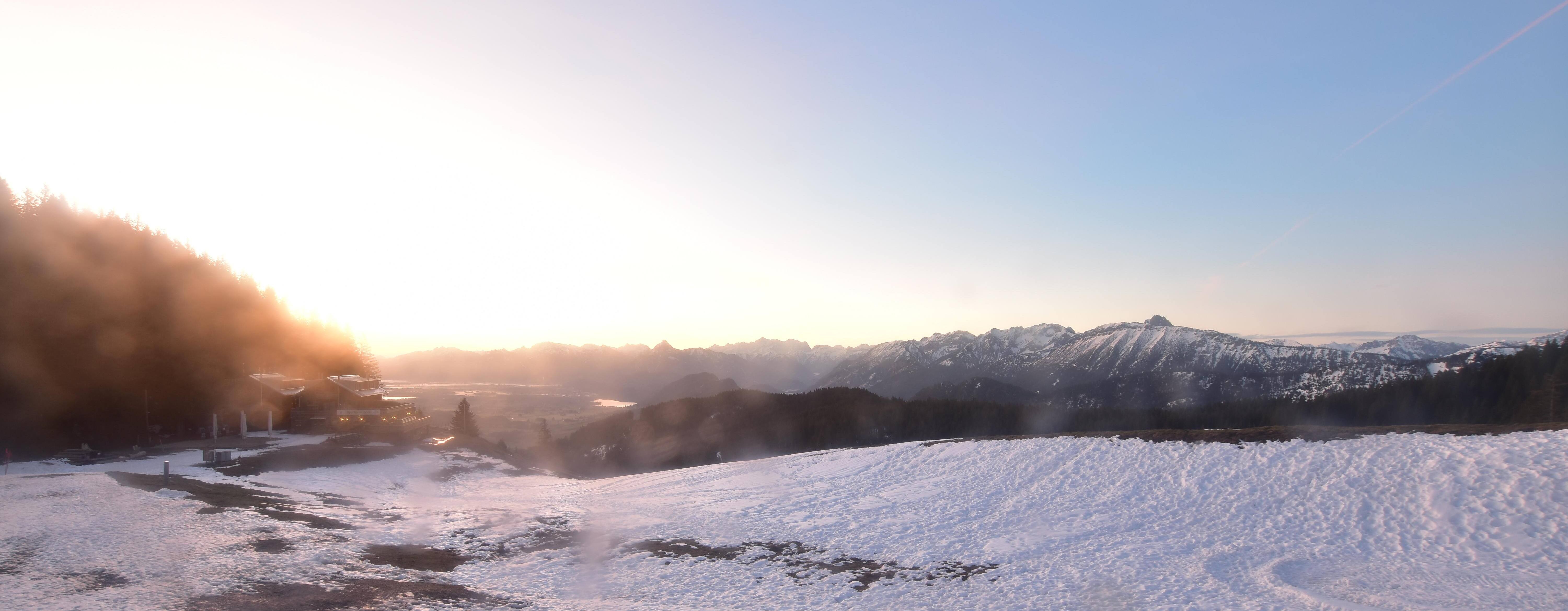 Archiv Foto Webcam Alpspitzbahn Nesselwang: Sportheim Böck