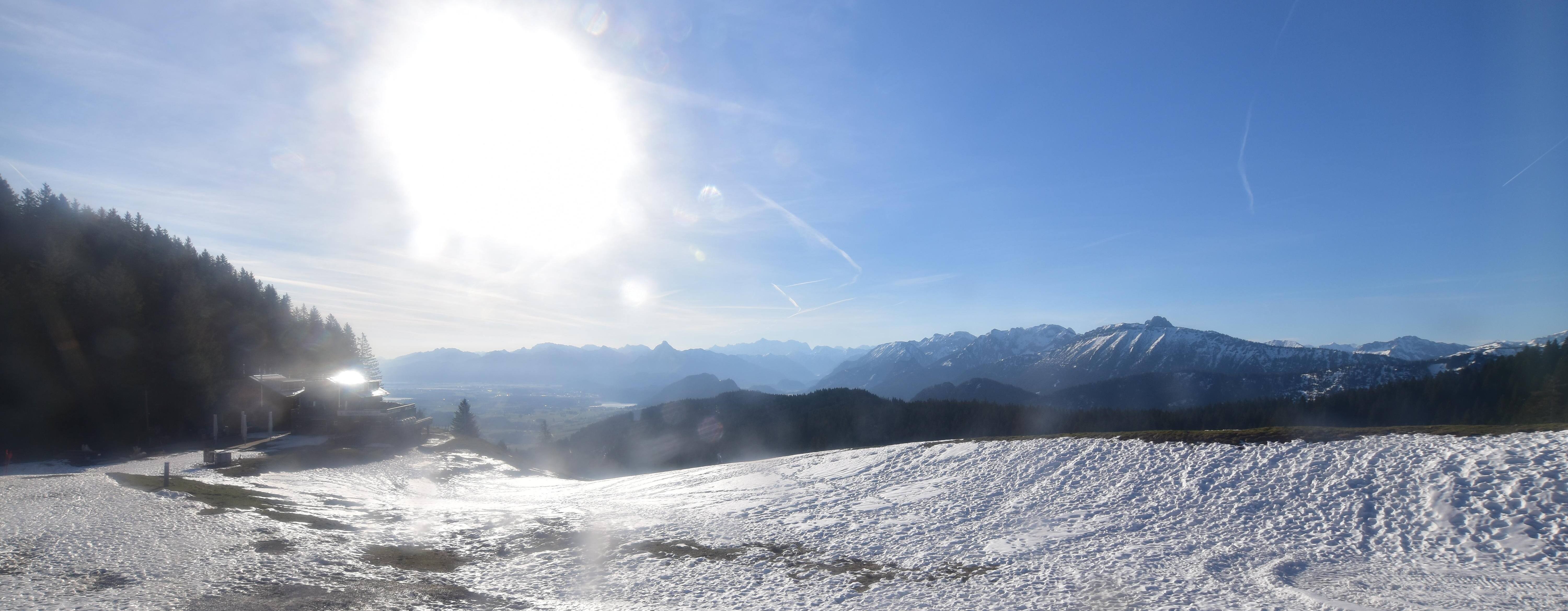 Archiv Foto Webcam Alpspitzbahn Nesselwang: Sportheim Böck