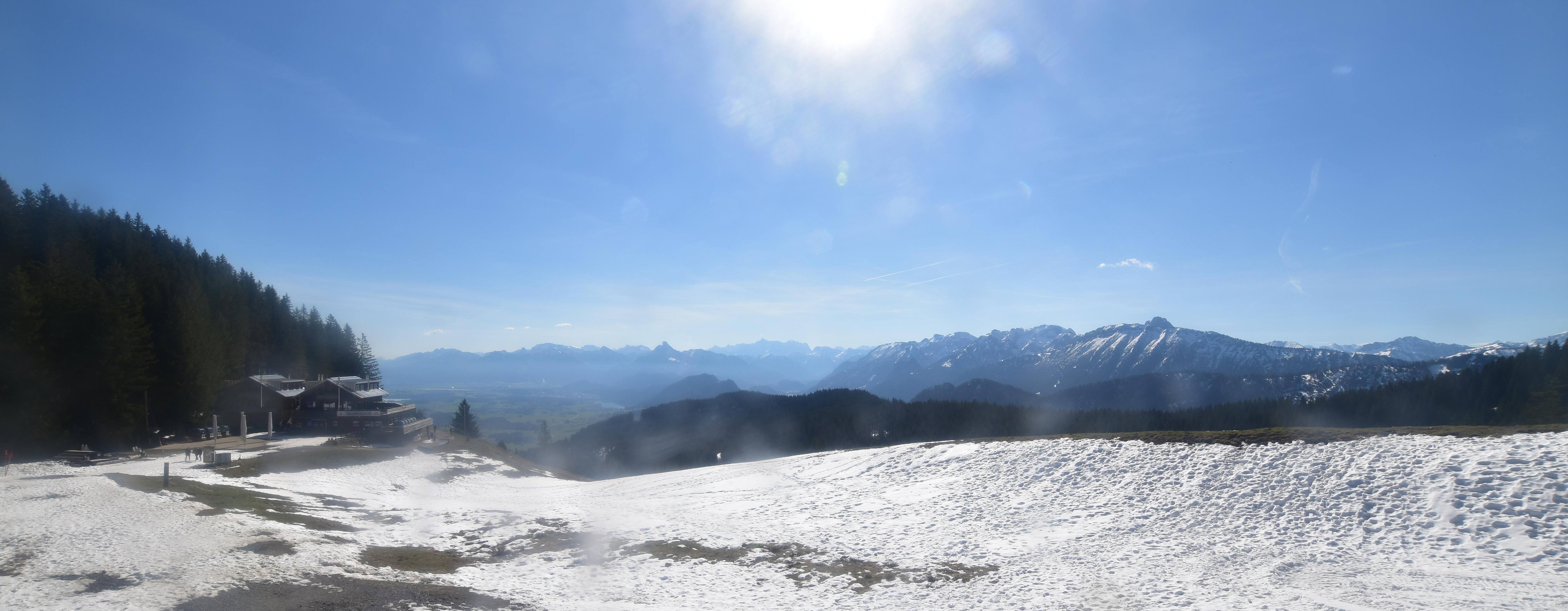 Archiv Foto Webcam Alpspitzbahn Nesselwang: Sportheim Böck