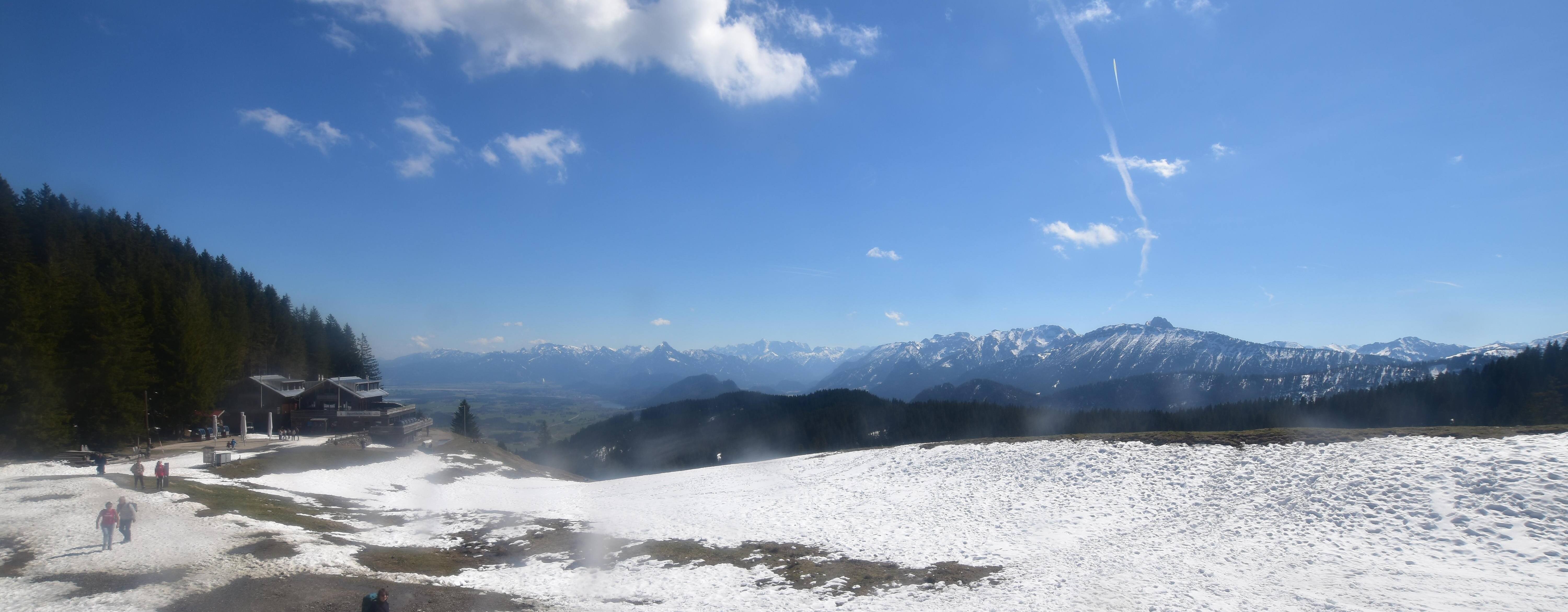 Archiv Foto Webcam Alpspitzbahn Nesselwang: Sportheim Böck