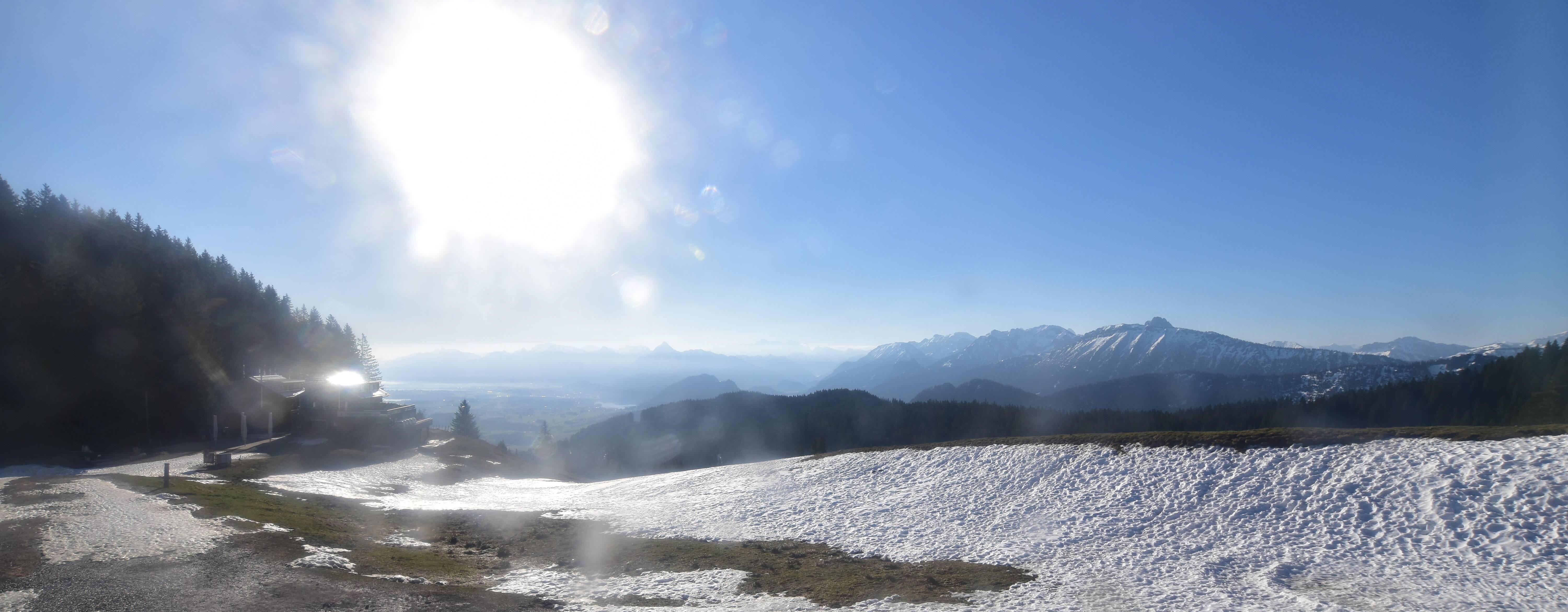 Archiv Foto Webcam Alpspitzbahn Nesselwang: Sportheim Böck