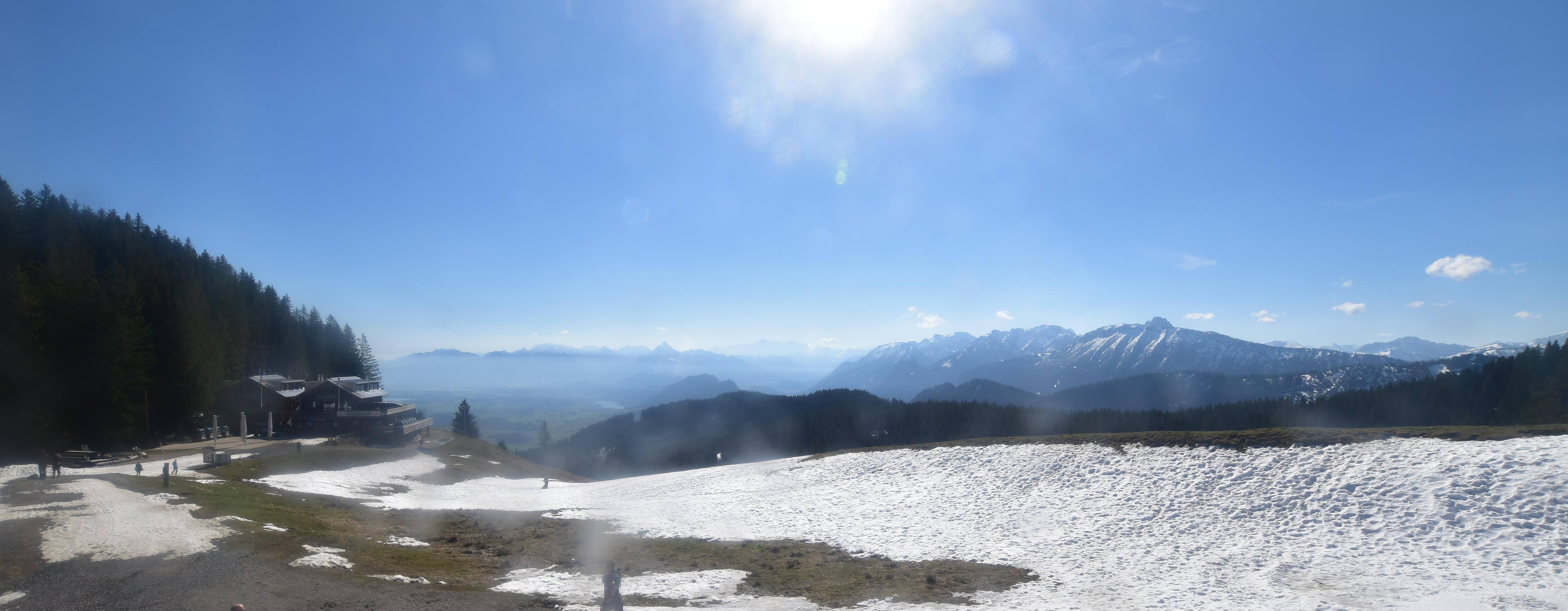 Archiv Foto Webcam Alpspitzbahn Nesselwang: Sportheim Böck