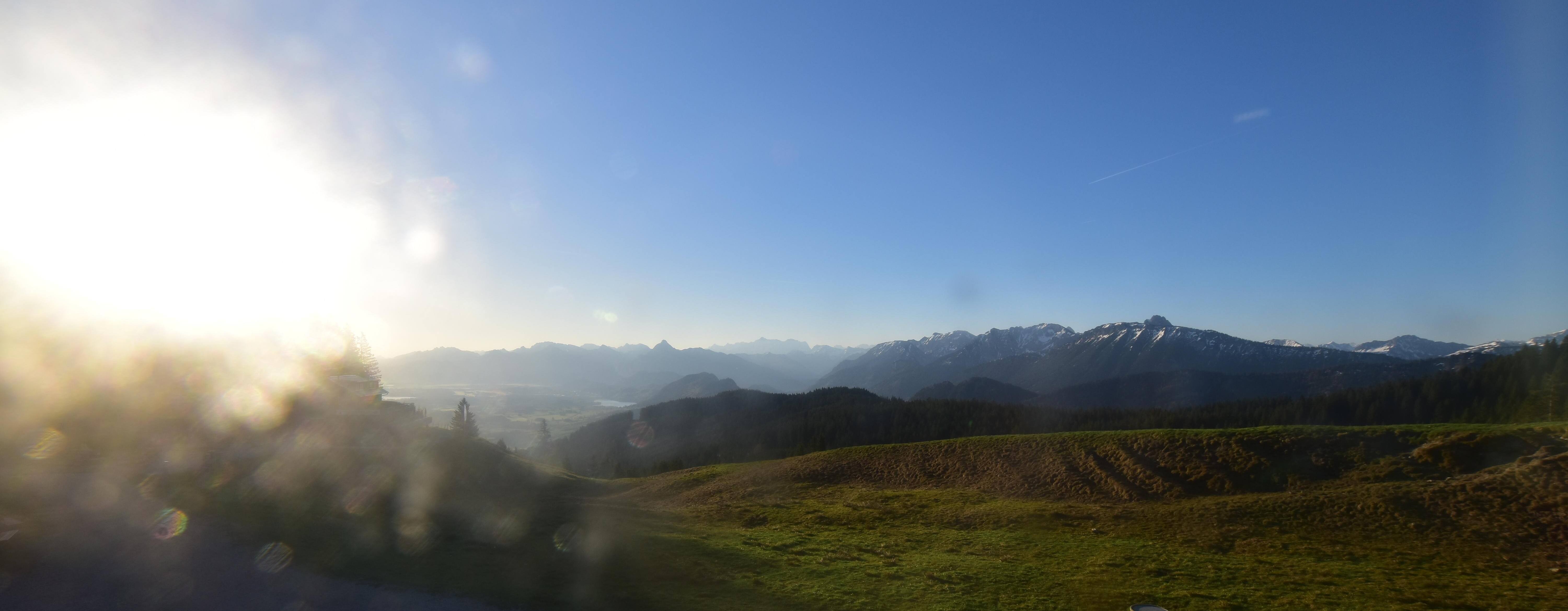 Archiv Foto Webcam Alpspitzbahn Nesselwang: Sportheim Böck