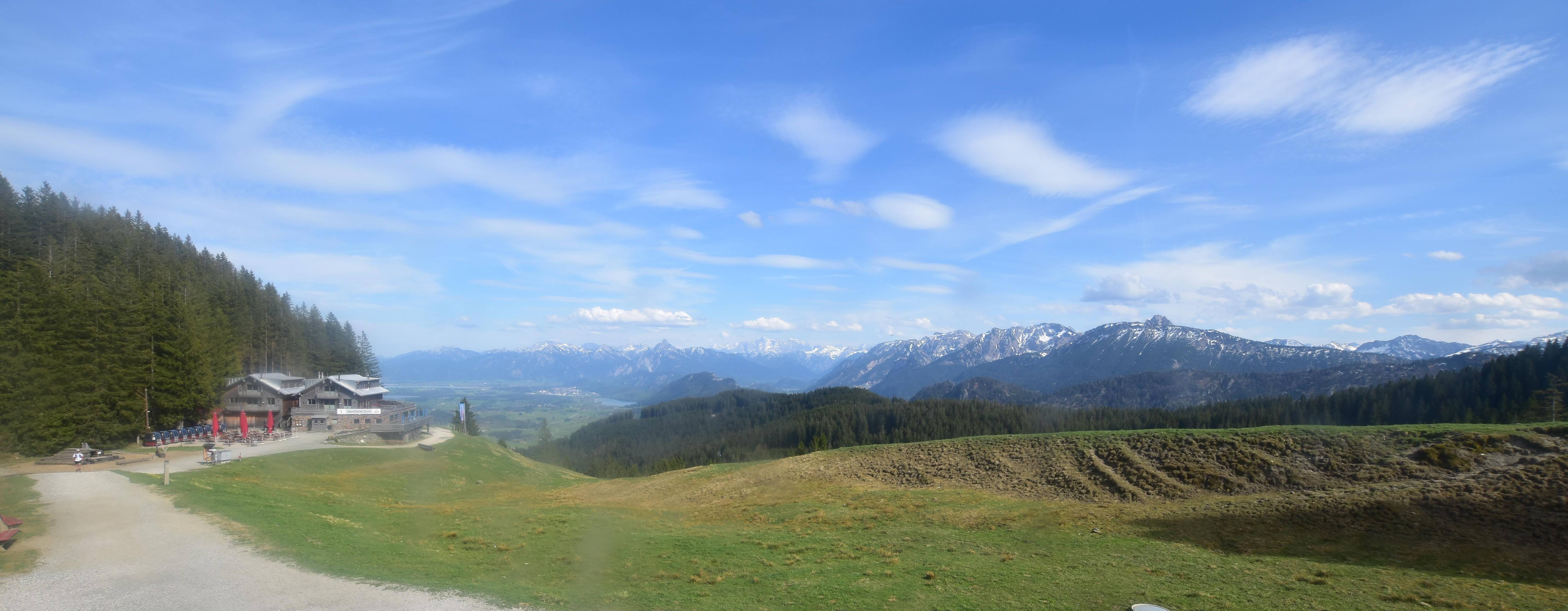 Archiv Foto Webcam Alpspitzbahn Nesselwang: Sportheim Böck