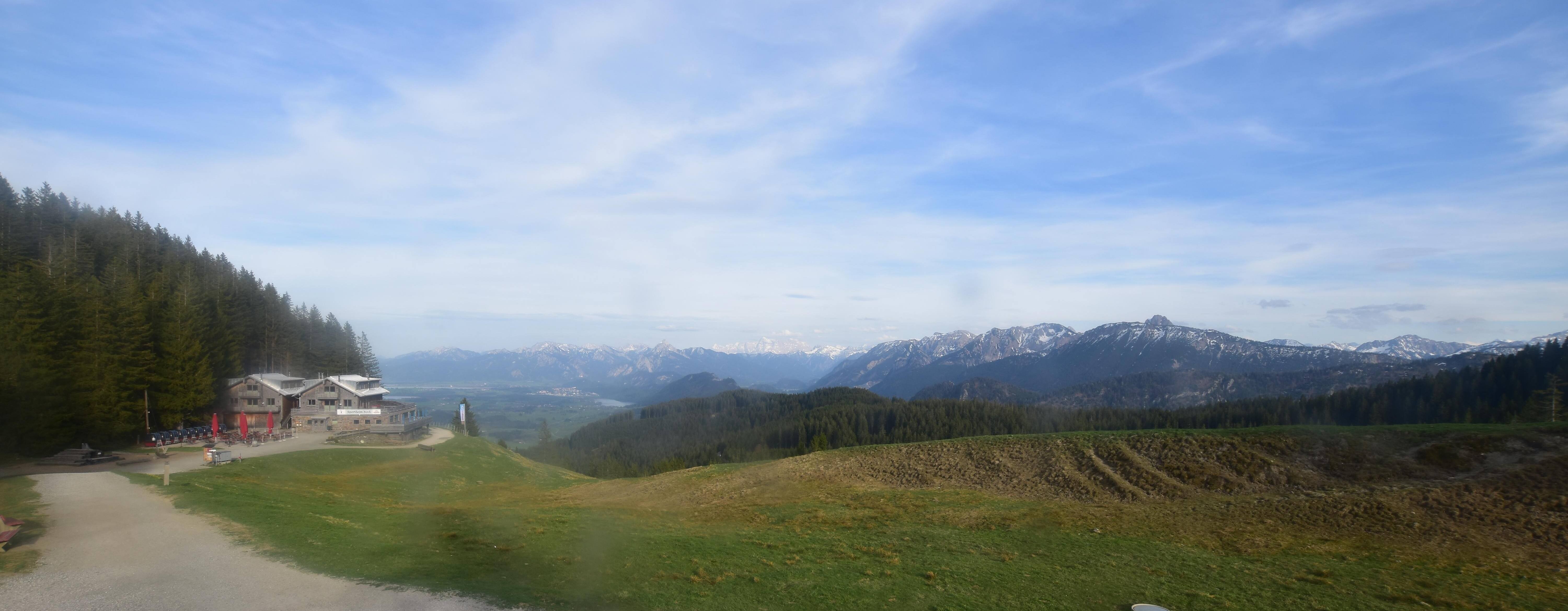 Archiv Foto Webcam Alpspitzbahn Nesselwang: Sportheim Böck