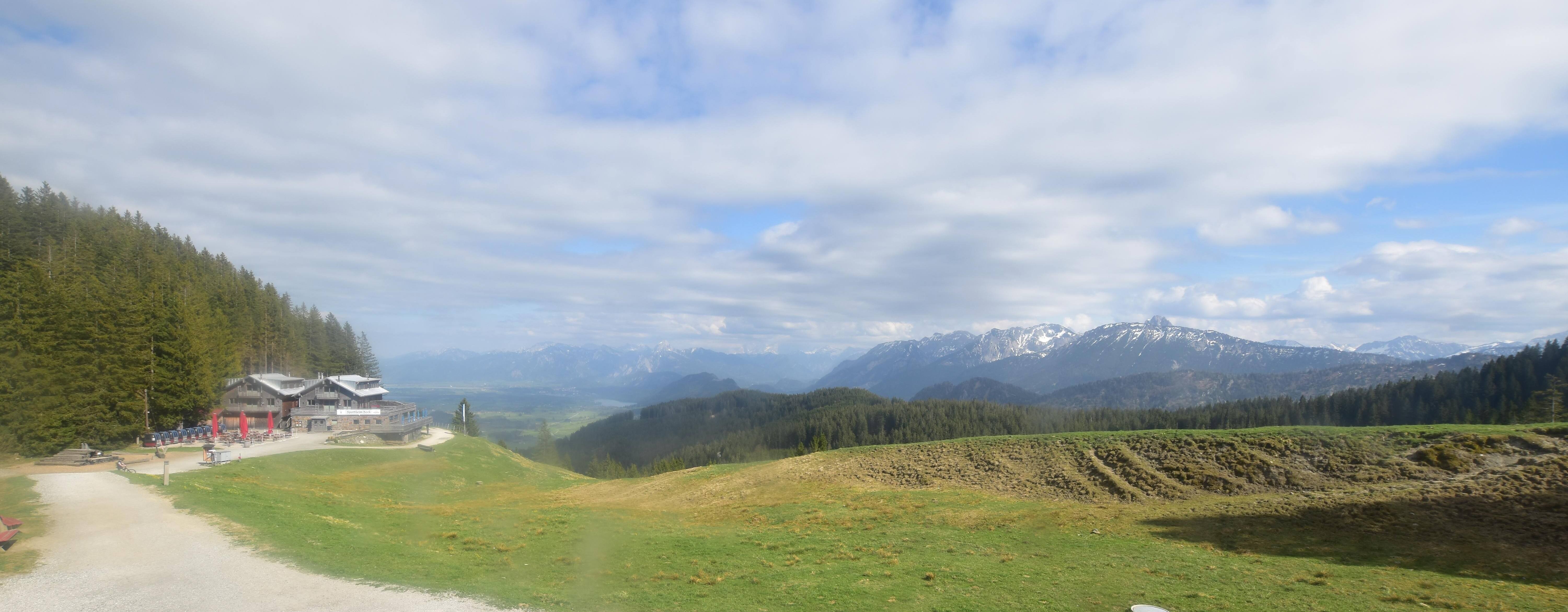 Archiv Foto Webcam Alpspitzbahn Nesselwang: Sportheim Böck