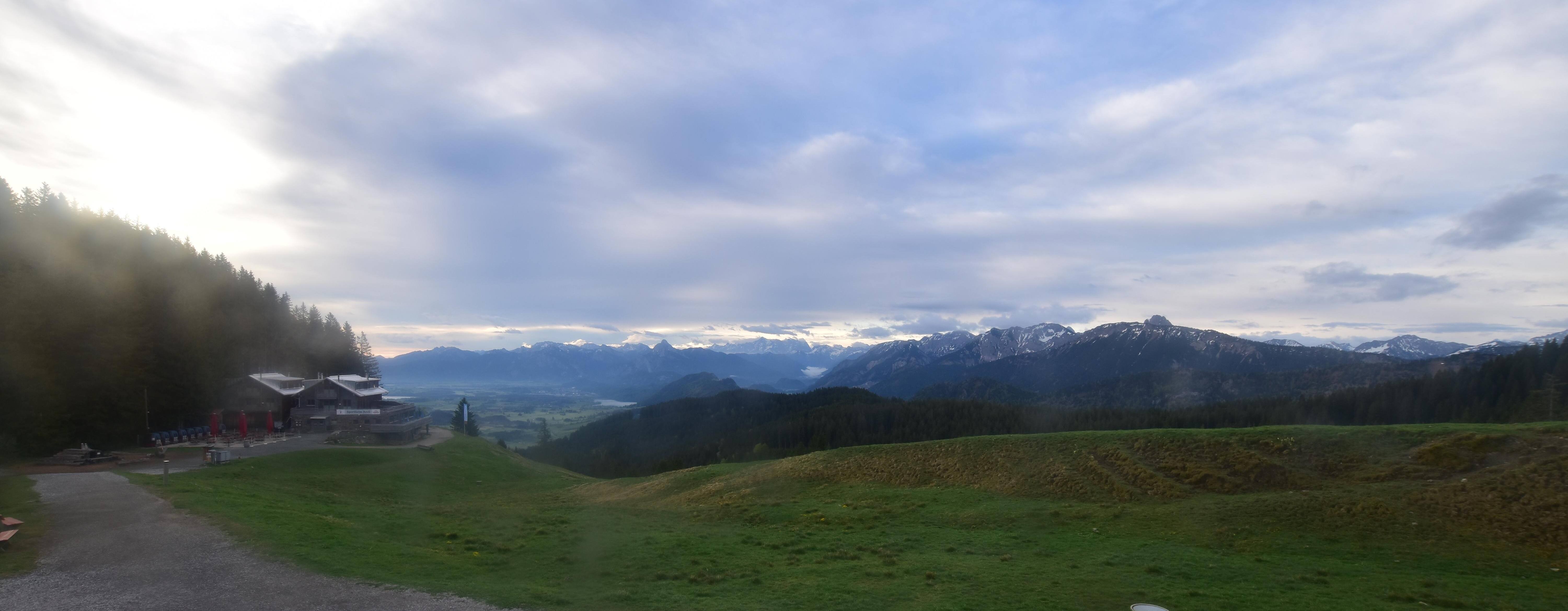 Archiv Foto Webcam Alpspitzbahn Nesselwang: Sportheim Böck