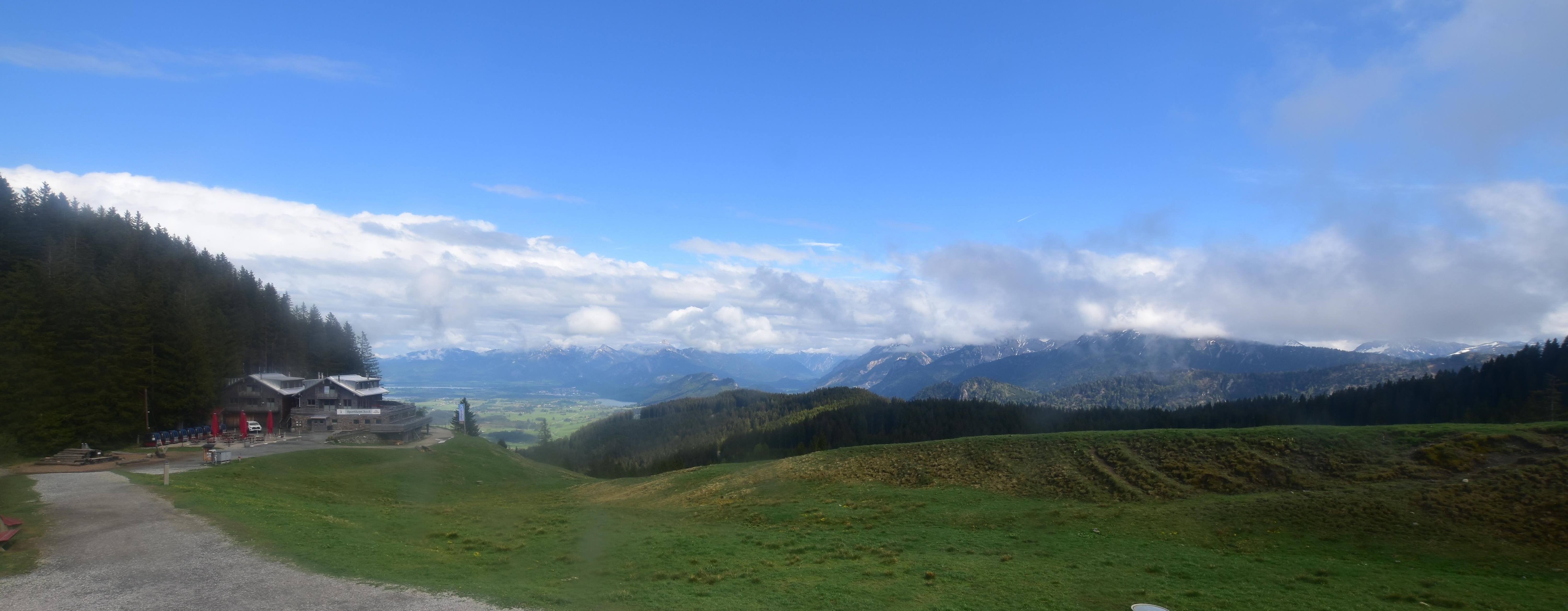 Archiv Foto Webcam Alpspitzbahn Nesselwang: Sportheim Böck