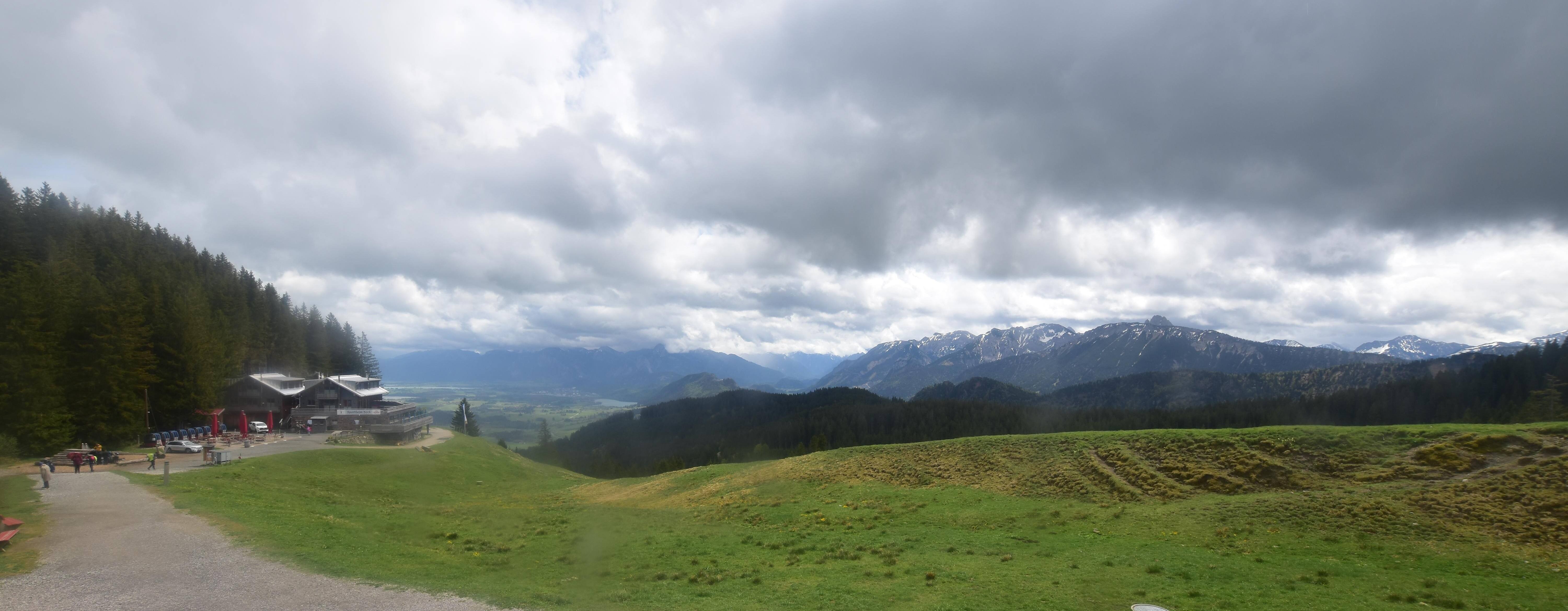 Archiv Foto Webcam Alpspitzbahn Nesselwang: Sportheim Böck
