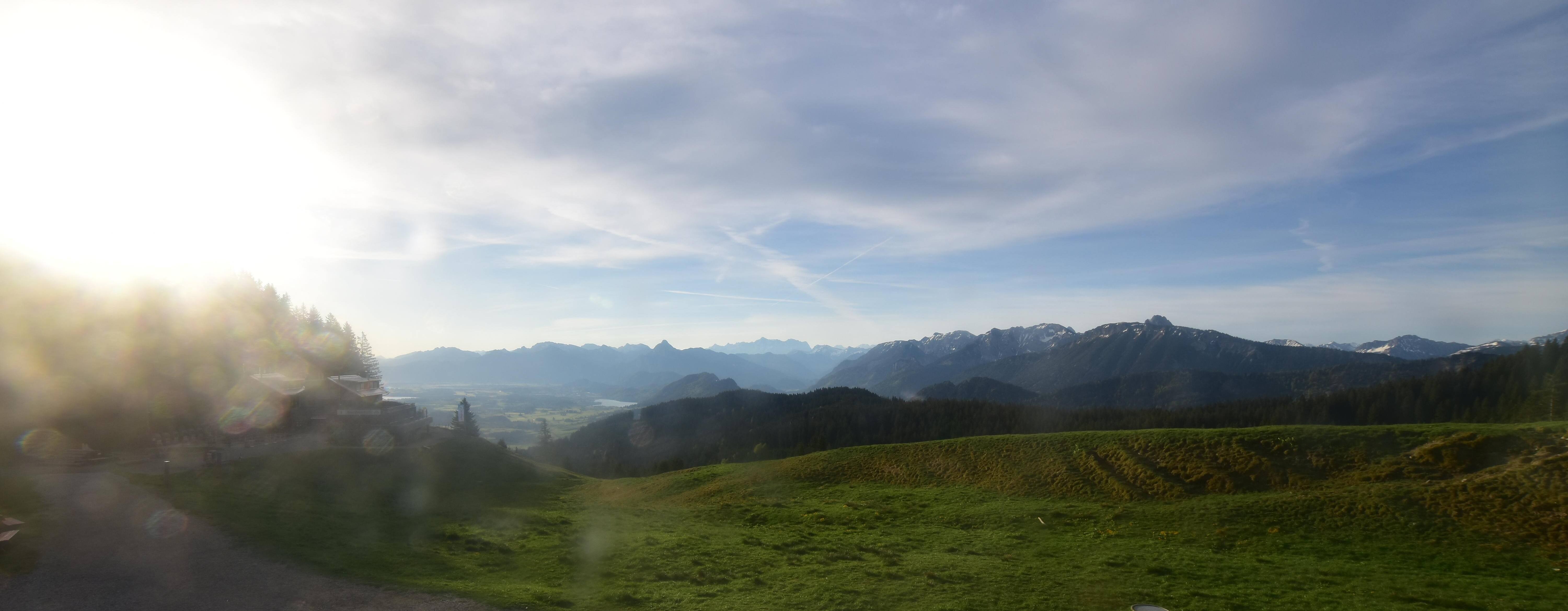 Archiv Foto Webcam Alpspitzbahn Nesselwang: Sportheim Böck