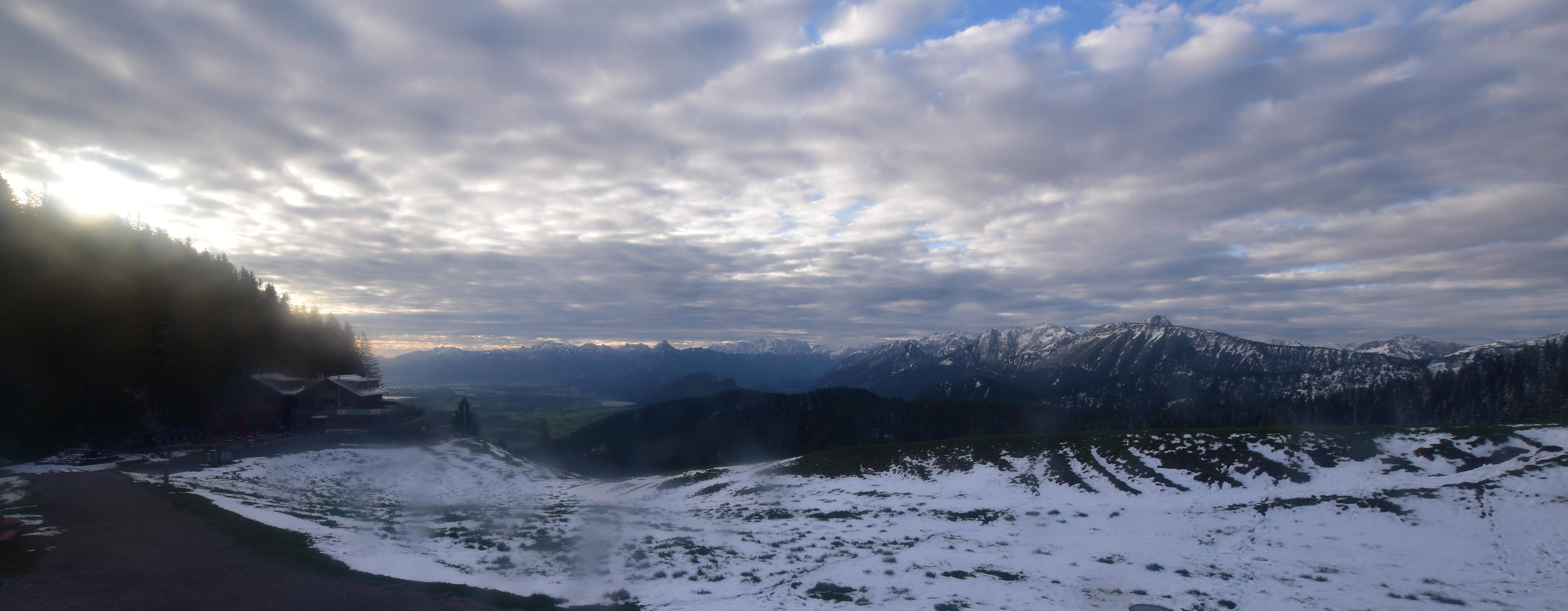 Archiv Foto Webcam Alpspitzbahn Nesselwang: Sportheim Böck