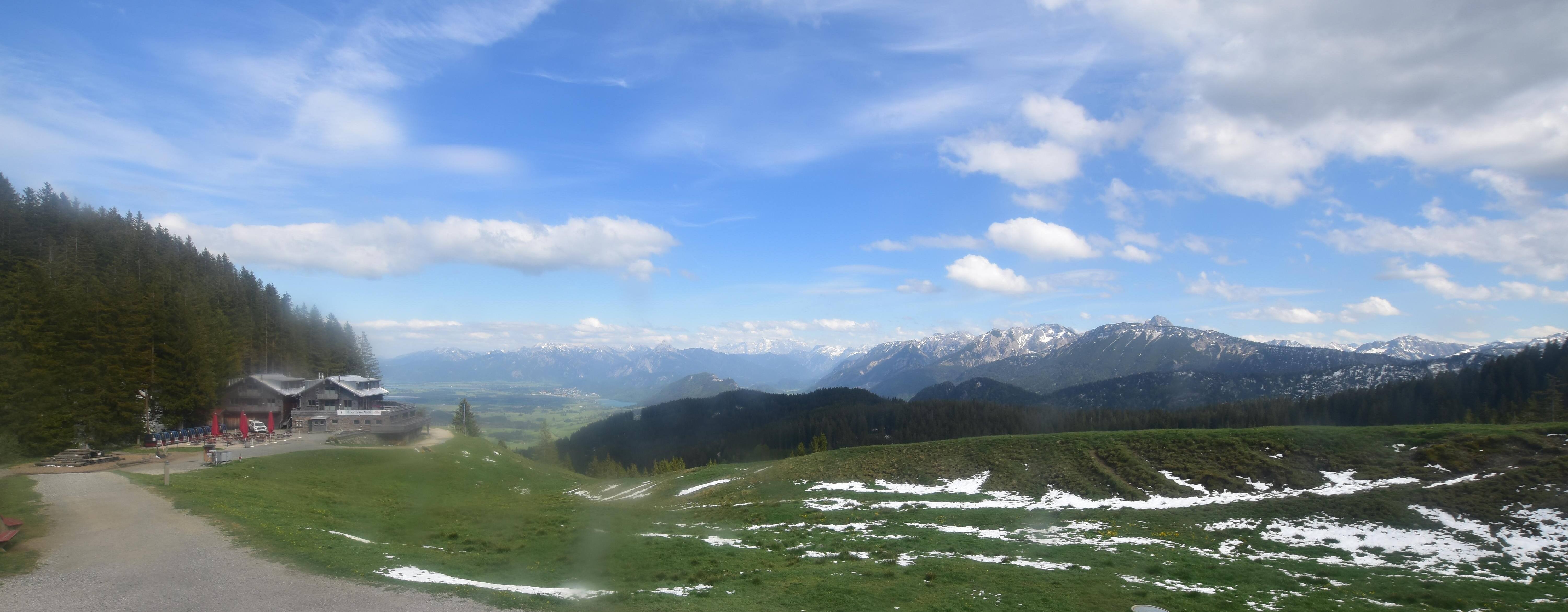 Archiv Foto Webcam Alpspitzbahn Nesselwang: Sportheim Böck